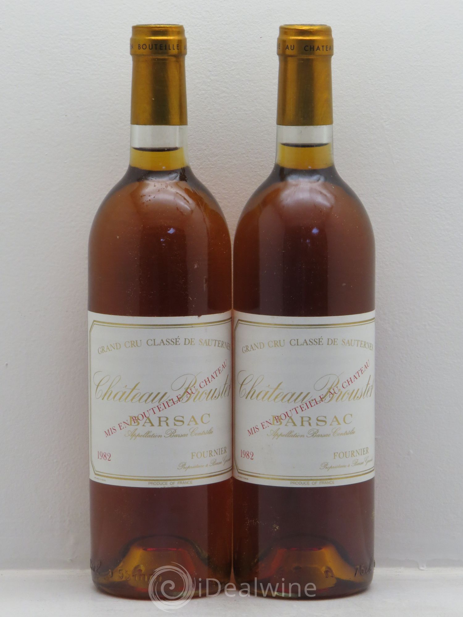 Château Broustet 2ème Grand Cru Classé 1982 - Lotto di 2 bottiglie - 0