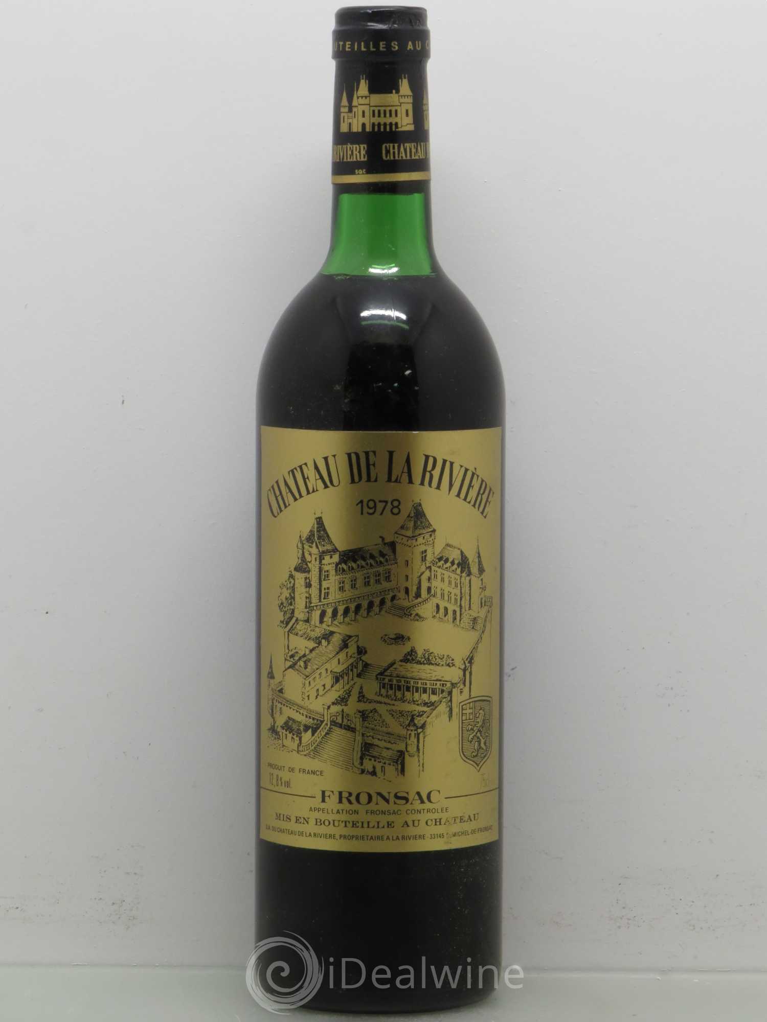 Château de La Rivière 1978 - Posten von 1 Flasche - 0