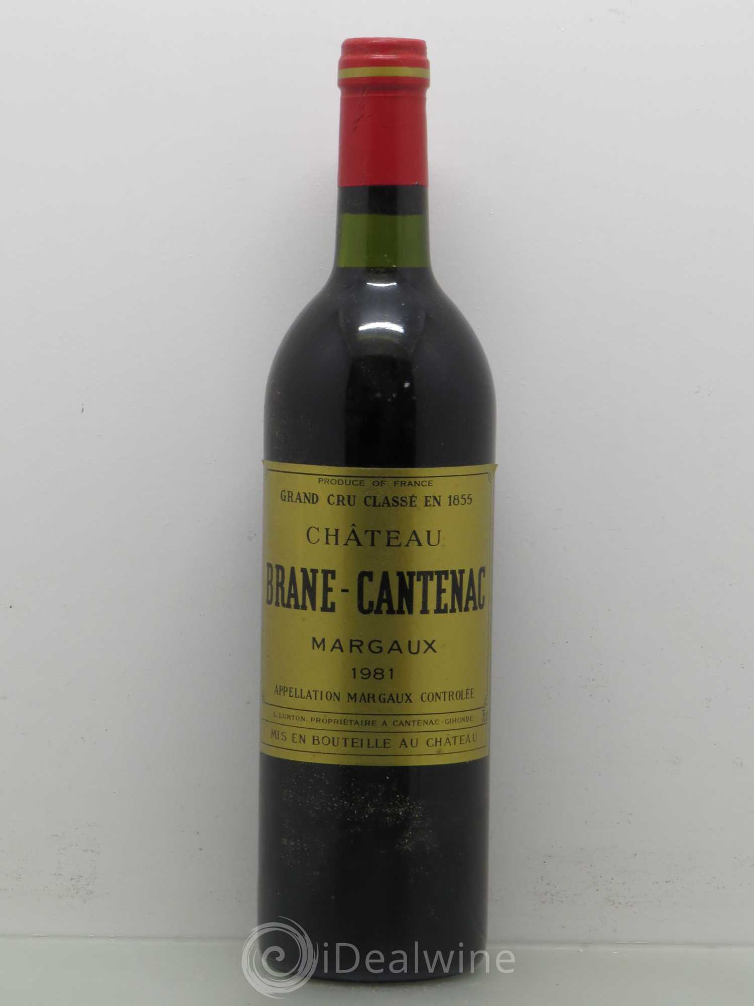 Château Brane Cantenac 2ème Grand Cru Classé 1981 - Lot de 1 bouteille - 0
