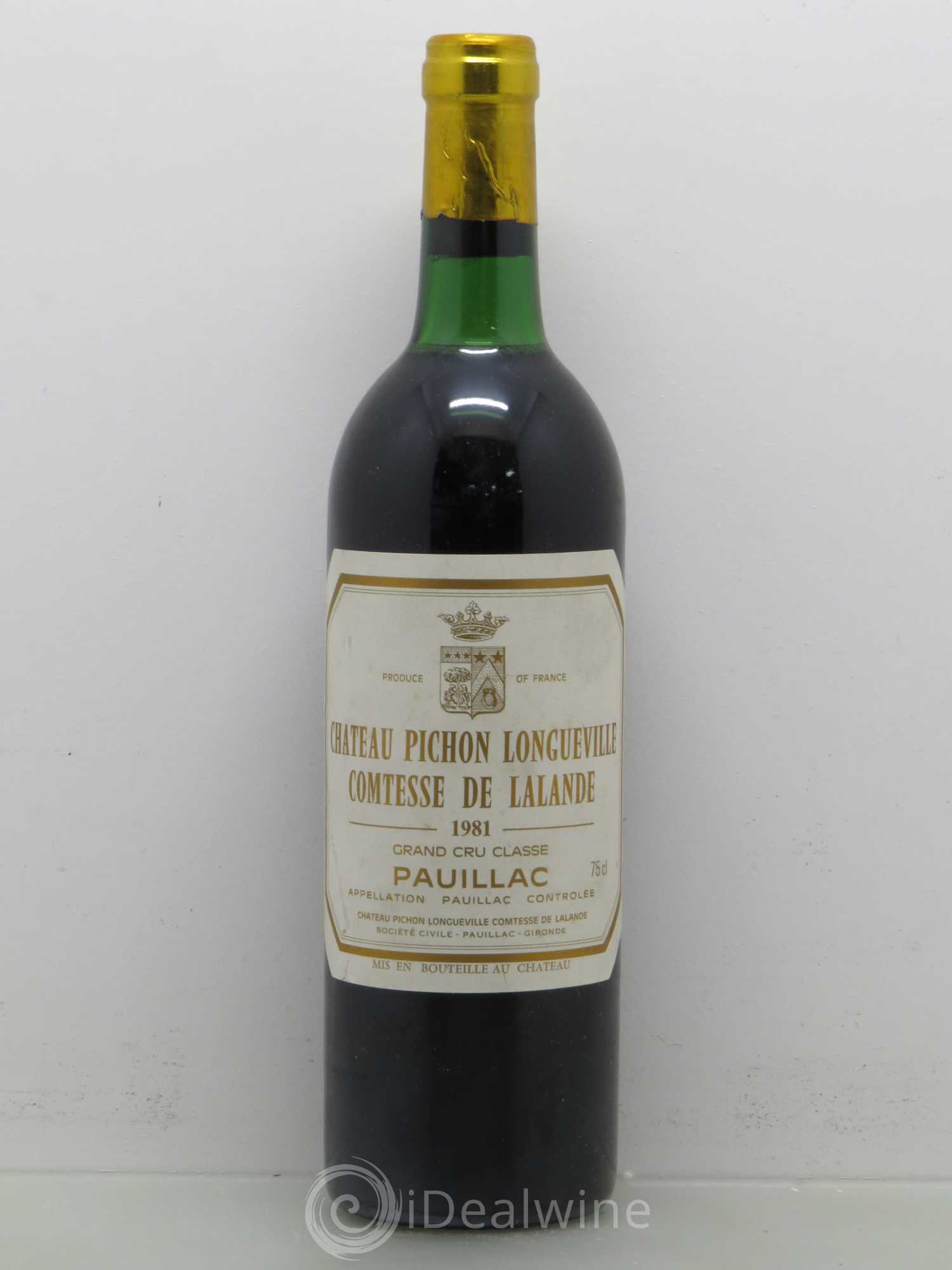 Château Pichon Longueville Comtesse de Lalande 2ème Grand Cru Classé 1981 - Lot de 1 bouteille - 0