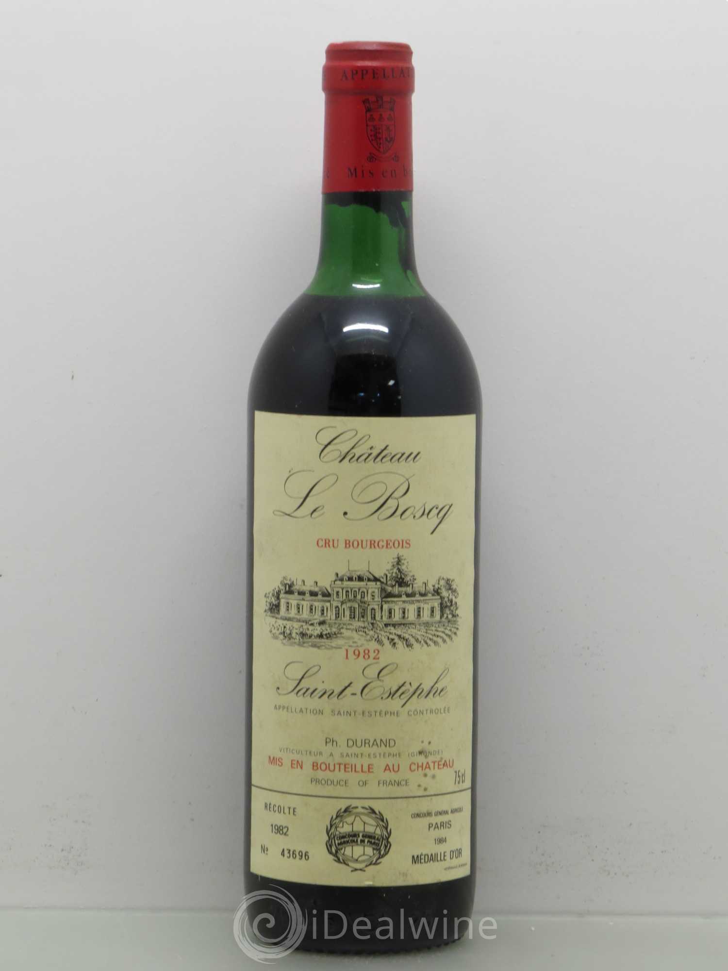 Château le Boscq Cru Bourgeois 1982 - Lot de 1 bouteille - 0