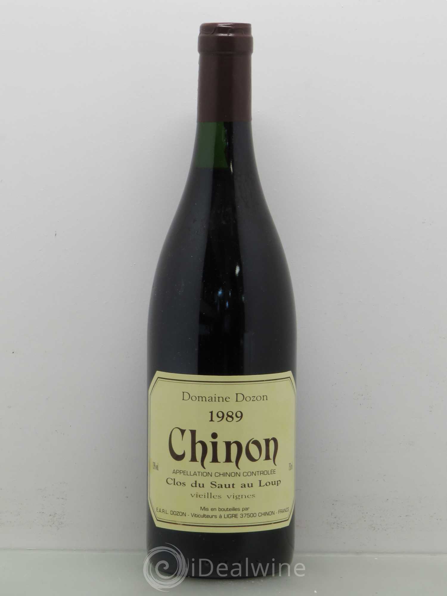 Chinon Clos du Saut au Loup - Dozon 1989 - Posten von 1 Flasche - 0