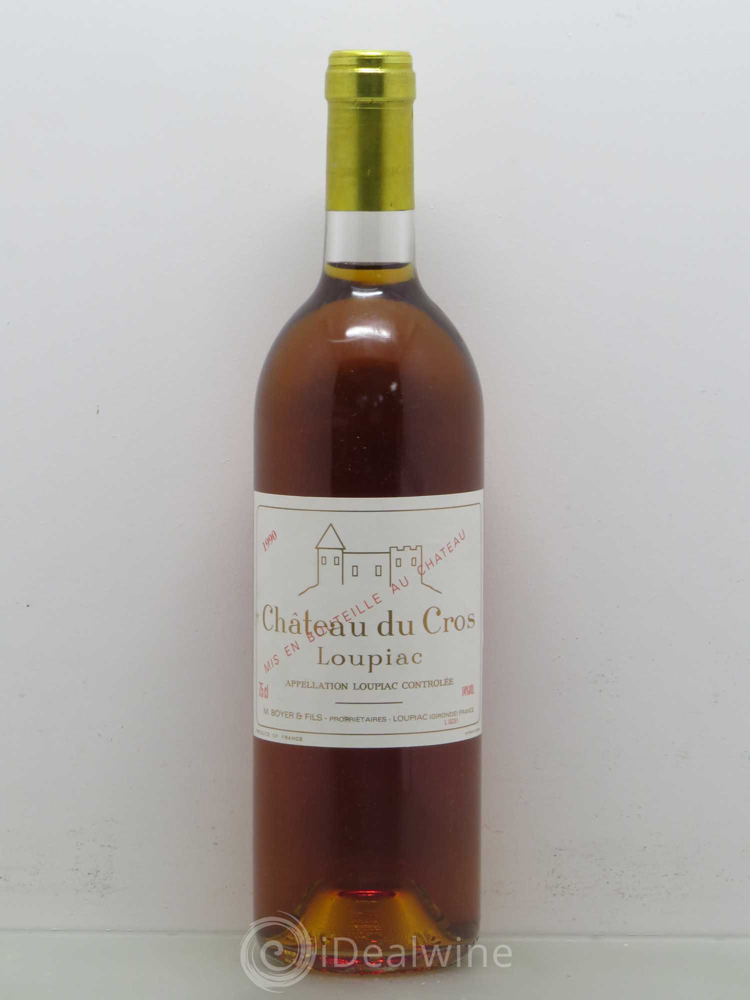 Château du Cros 1990 - Lot de 1 bouteille - 0