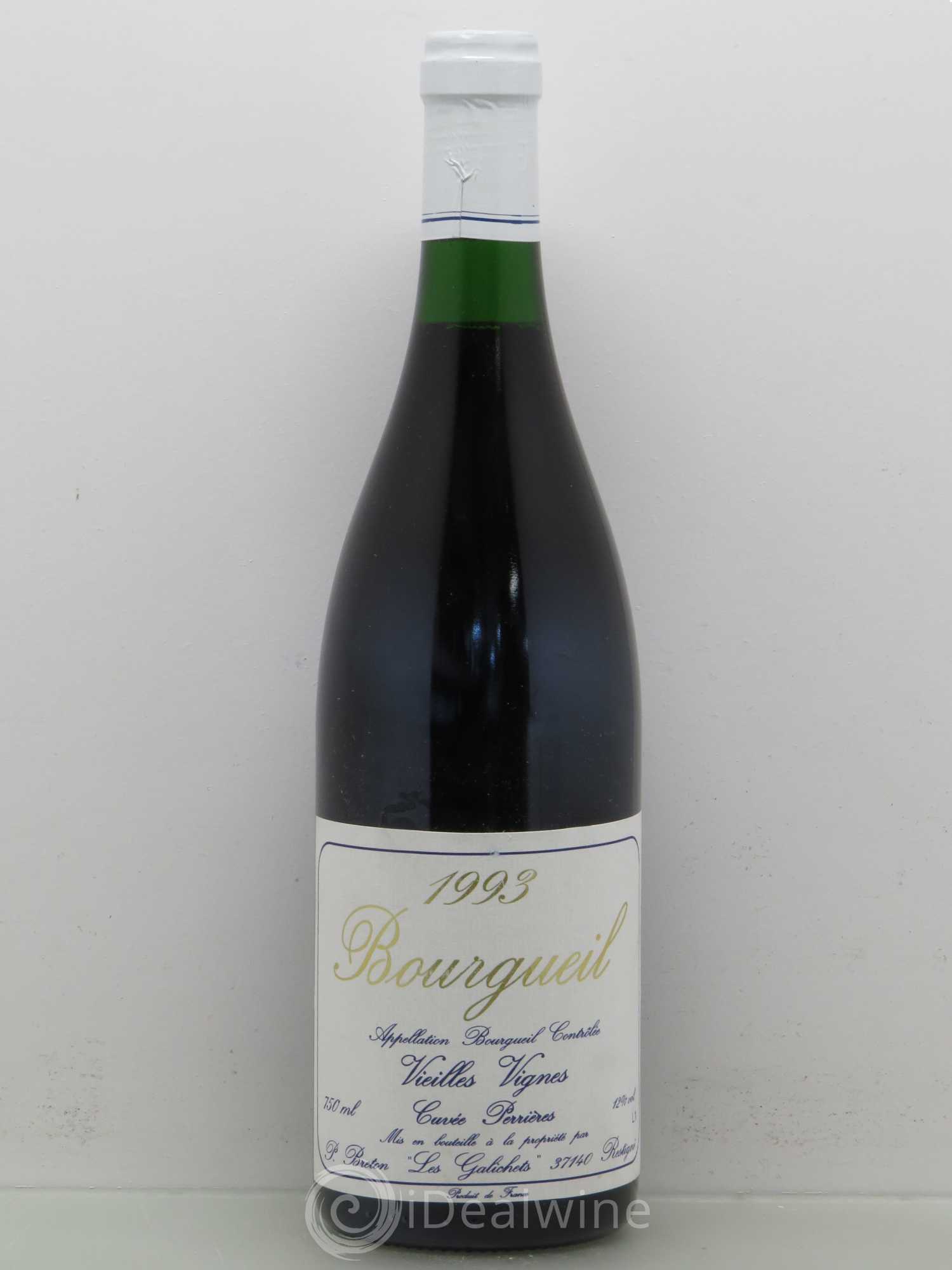 Bourgueil Cuvée Perrières Vieilles Vignes - P Breton 1993 - Posten von 1 Flasche - 0