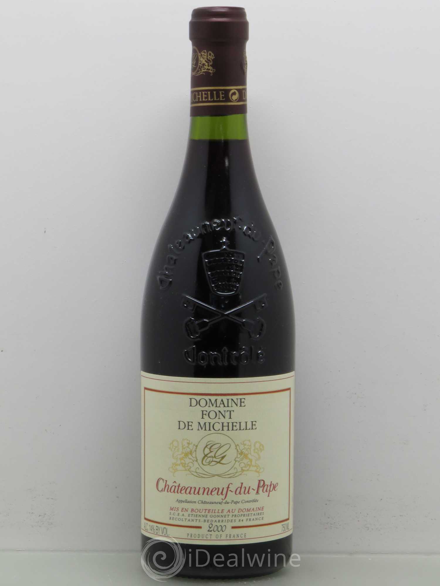Châteauneuf-du-Pape Domaine Font de Michelle Famille Gonnet 2000 - Lot de 1 bouteille - 0