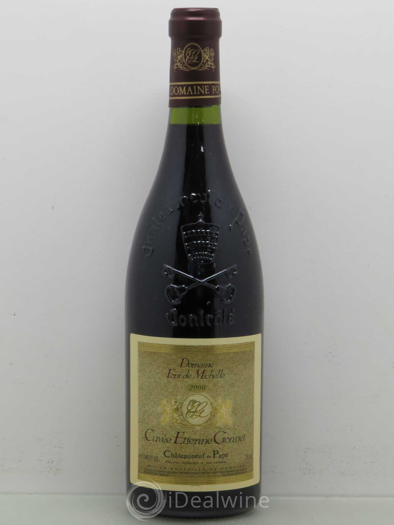 Châteauneuf-du-Pape Domaine Font de Michelle Cuvée Etienne Gonnet Famille Gonnet 2000 - Lot de 1 bouteille - 0