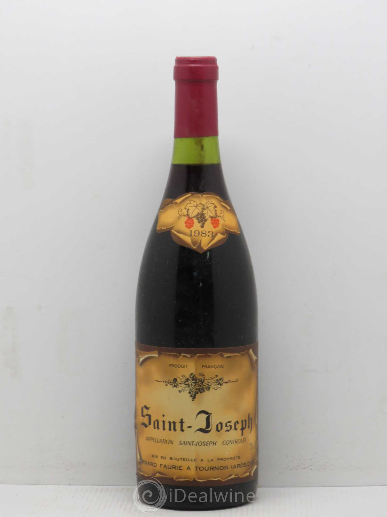 Saint-Joseph Domaine Bernard Faurie 1983 - Posten von 1 Flasche - 0