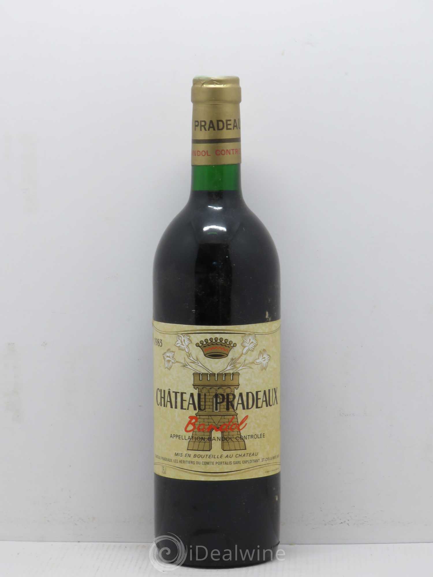 Bandol Château Pradeaux Famille Portalis 1983 - Lot de 1 bouteille - 0