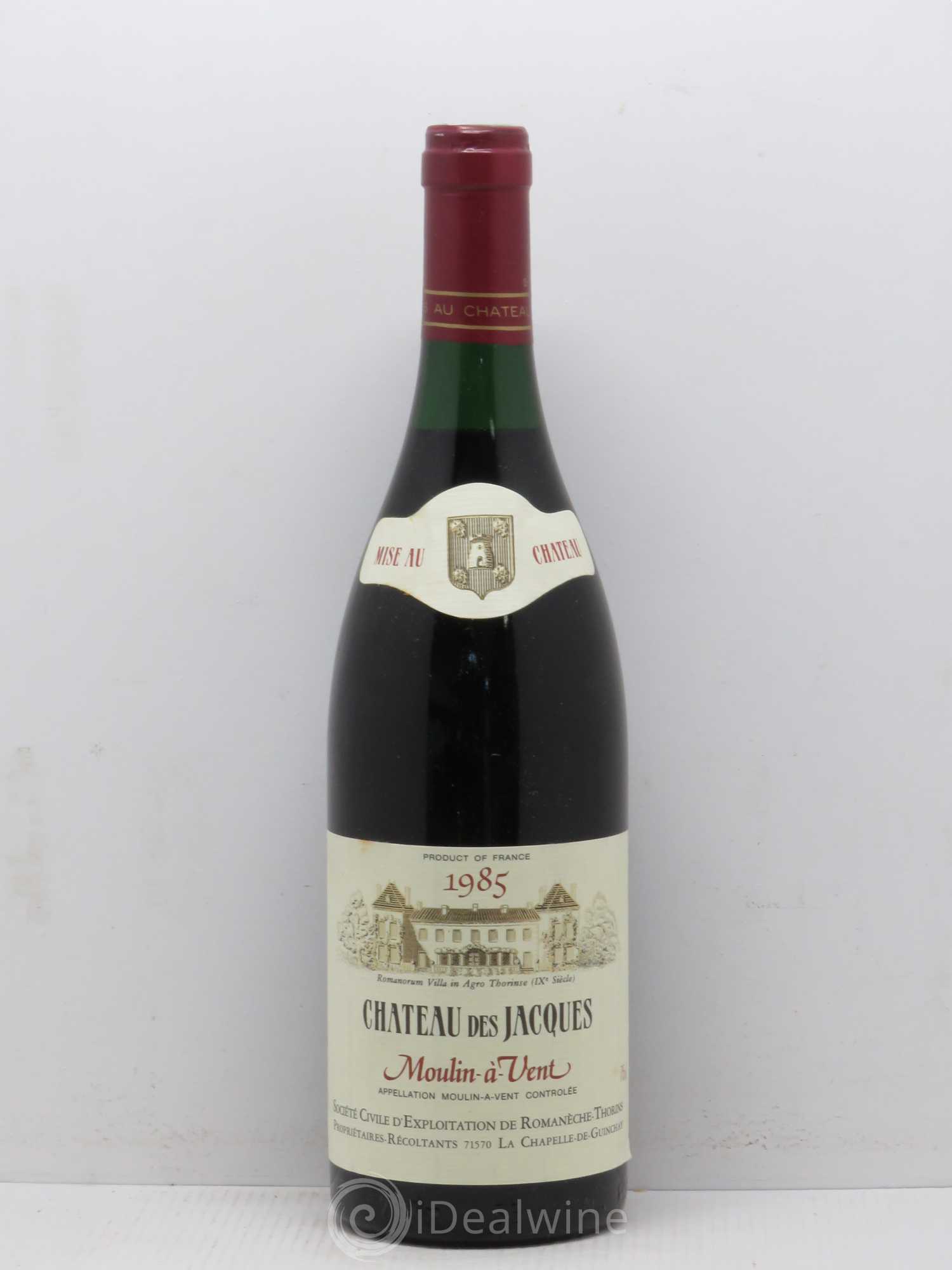 Moulin-à-Vent Château des Jacques 1985 - Lot de 1 bouteille - 0