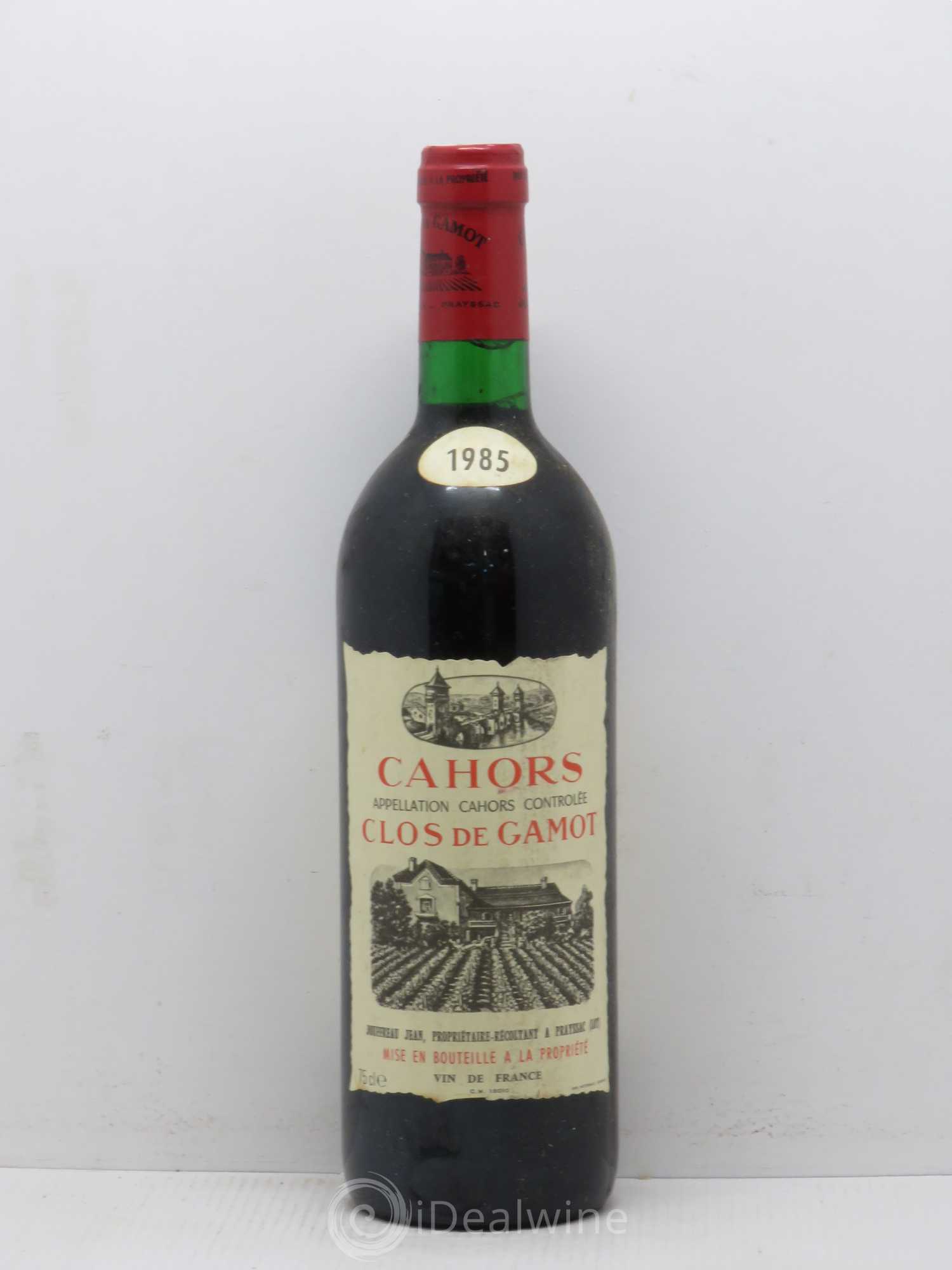 Cahors Clos de Gamot famille Jouffreau 1985 - Lot de 1 bouteille - 0