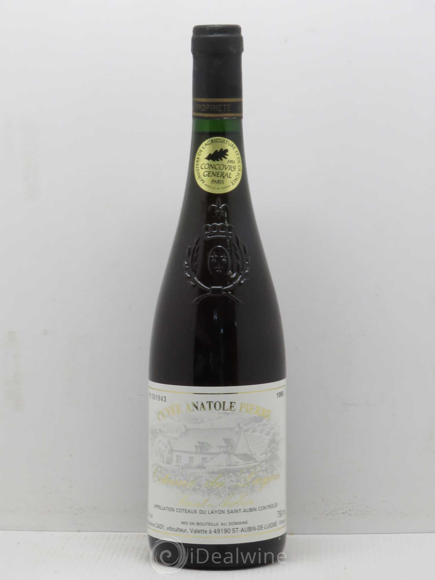 Coteaux du Layon Cady cuvée Anatole Pierre 1990 - Posten von 1 Flasche - 0