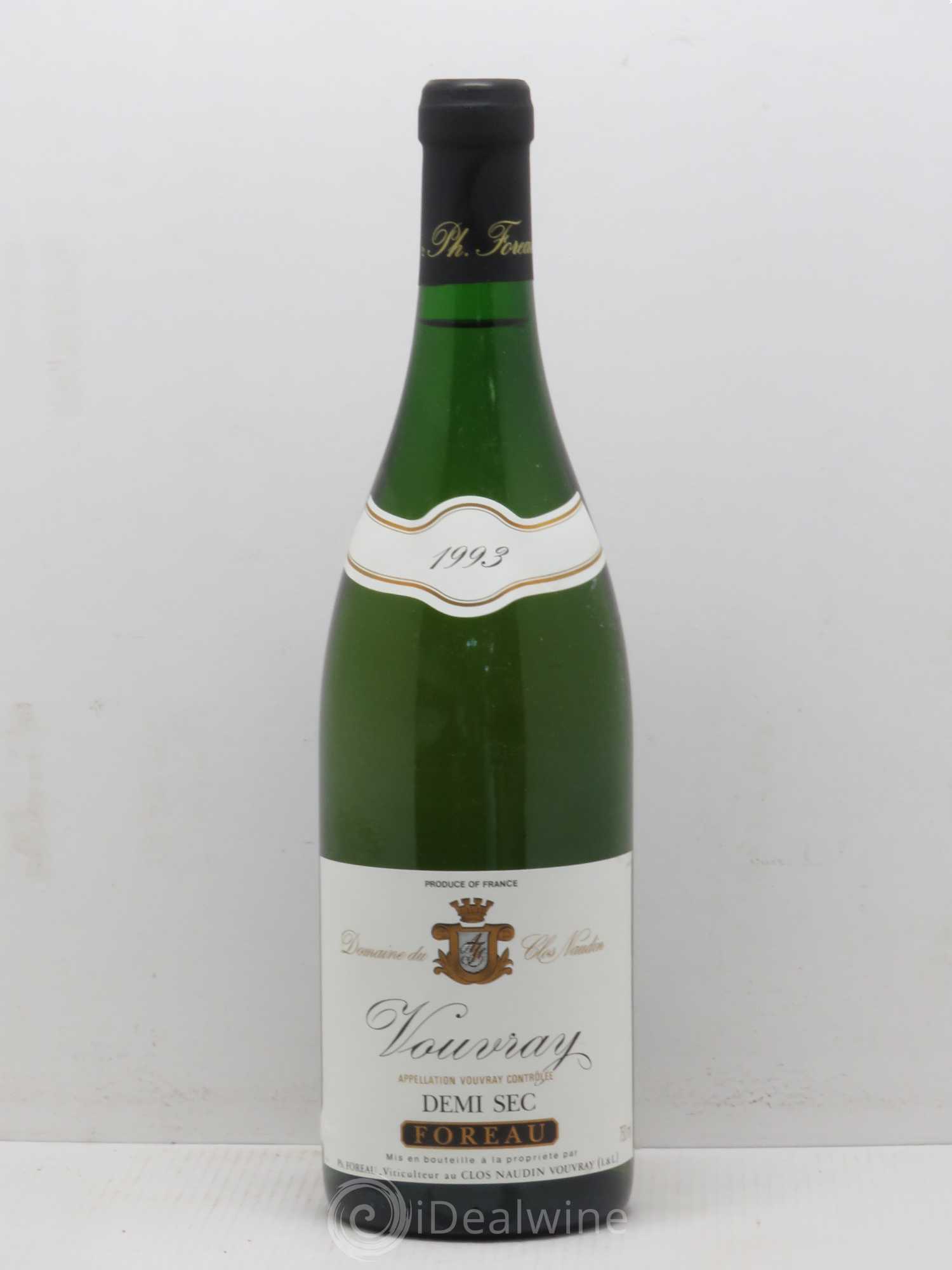 Vouvray Sec Clos Naudin - Philippe Foreau Demi sec 1993 - Lot de 1 bouteille - 0