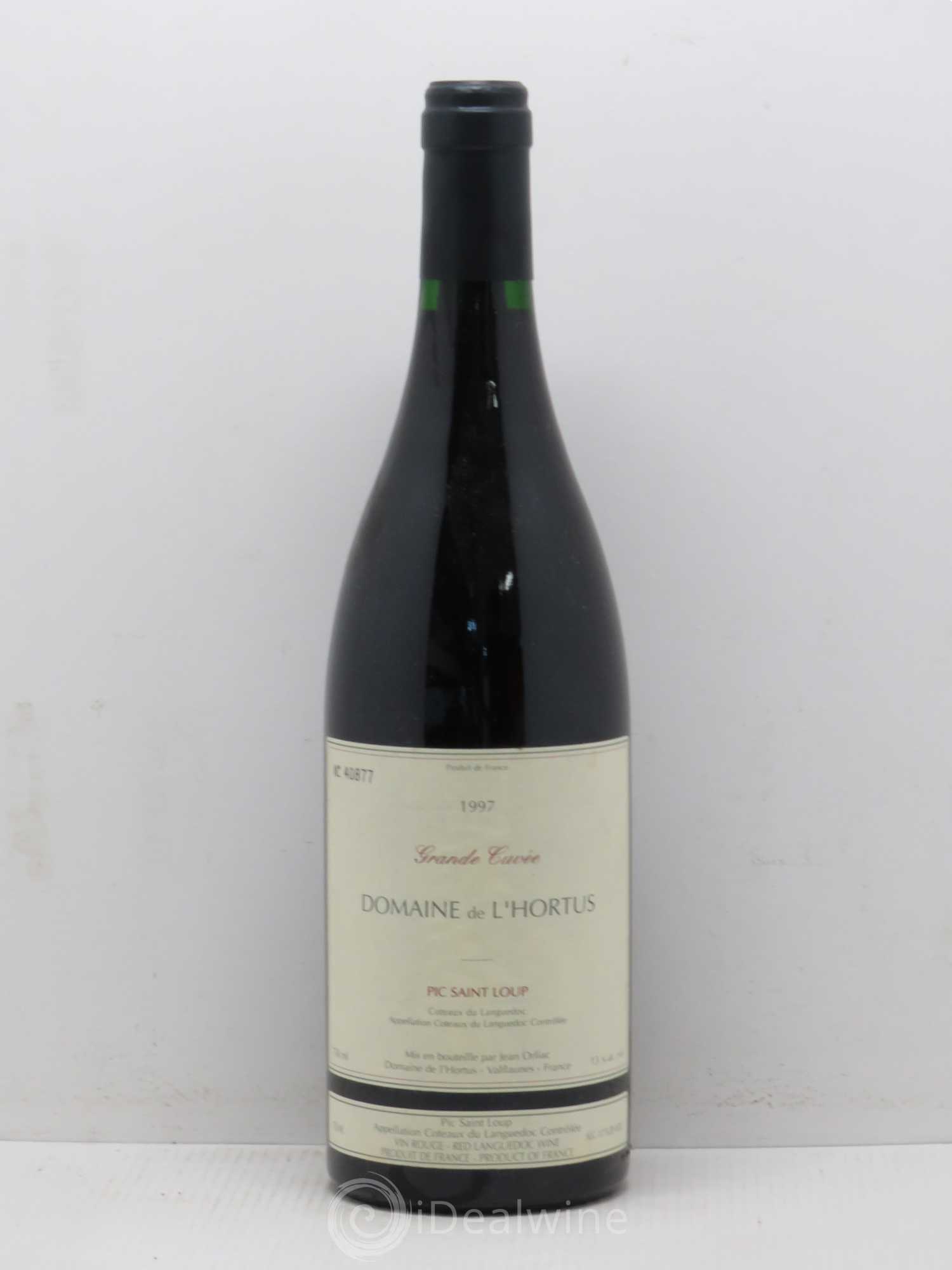 Pic Saint-Loup Domaine de L'Hortus Grande Cuvée Famille Orliac 1997 - Lot de 1 bouteille - 0