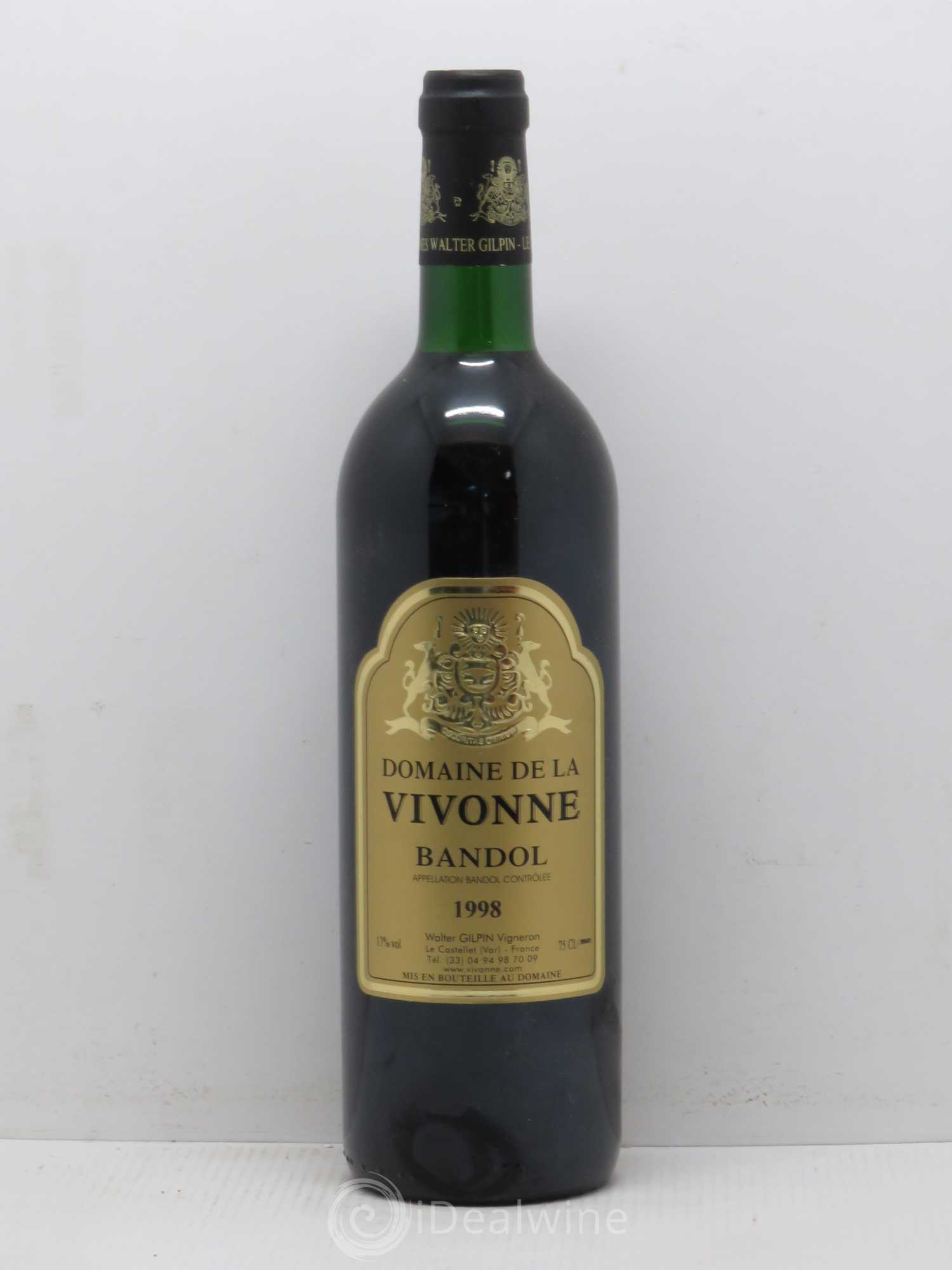 Bandol Vivonne 1998 - Lot de 1 bouteille - 0