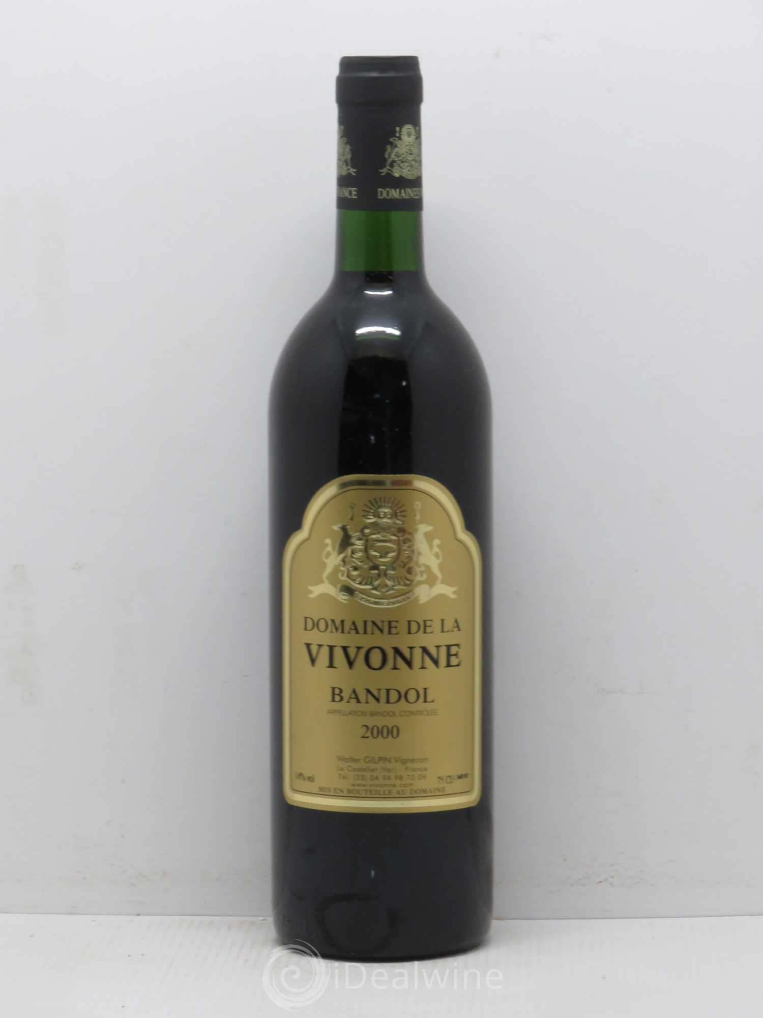 Bandol Vivonne 2000 - Lot de 1 bouteille - 0