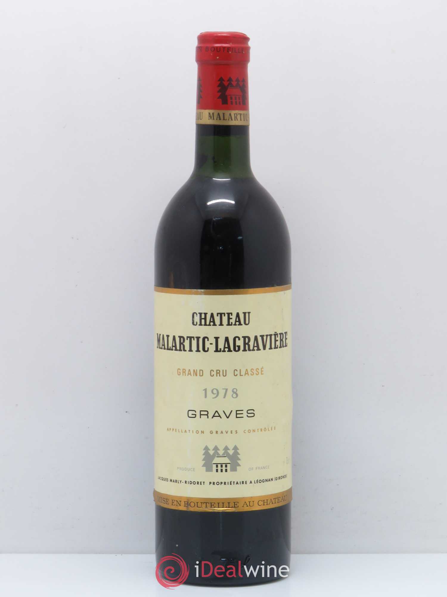 Château Malartic-Lagravière Cru Classé de Graves 1978 - Lot de 1 bouteille - 0