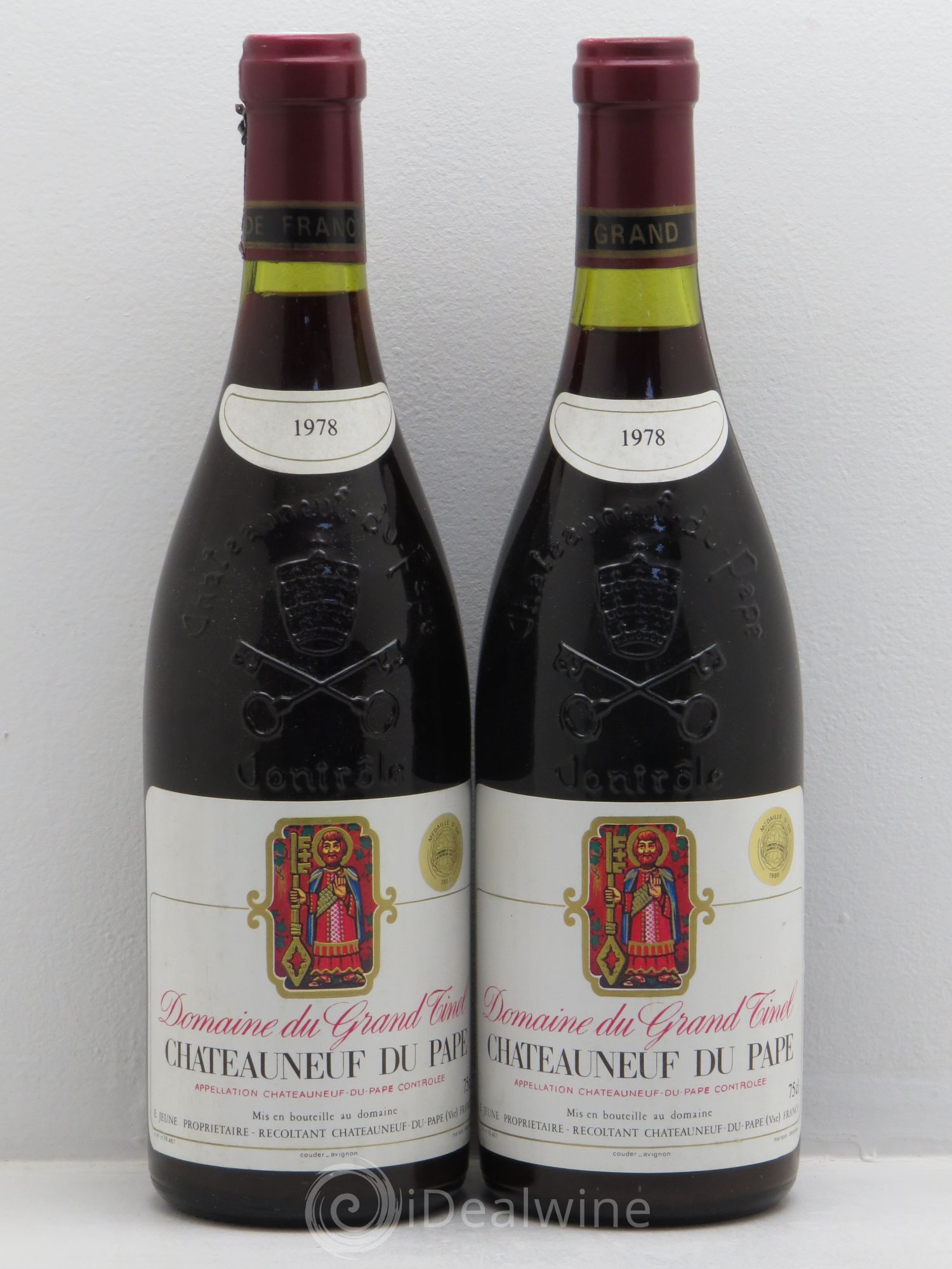 Châteauneuf-du-Pape Domaine Grand Tinel 1978 - Lot de 2 bouteilles - 0
