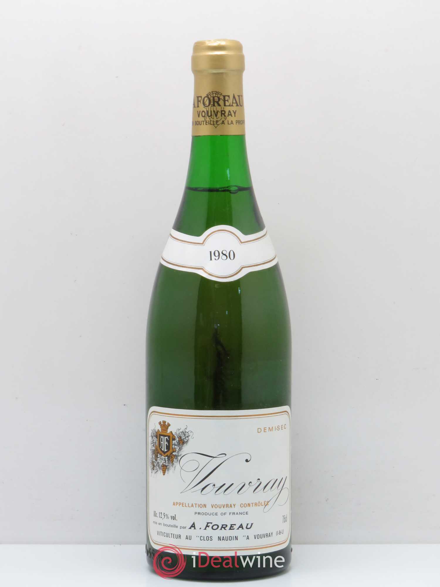 Vouvray Demi-Sec Clos Naudin - Philippe Foreau 1980 - Lot de 1 bouteille - 0