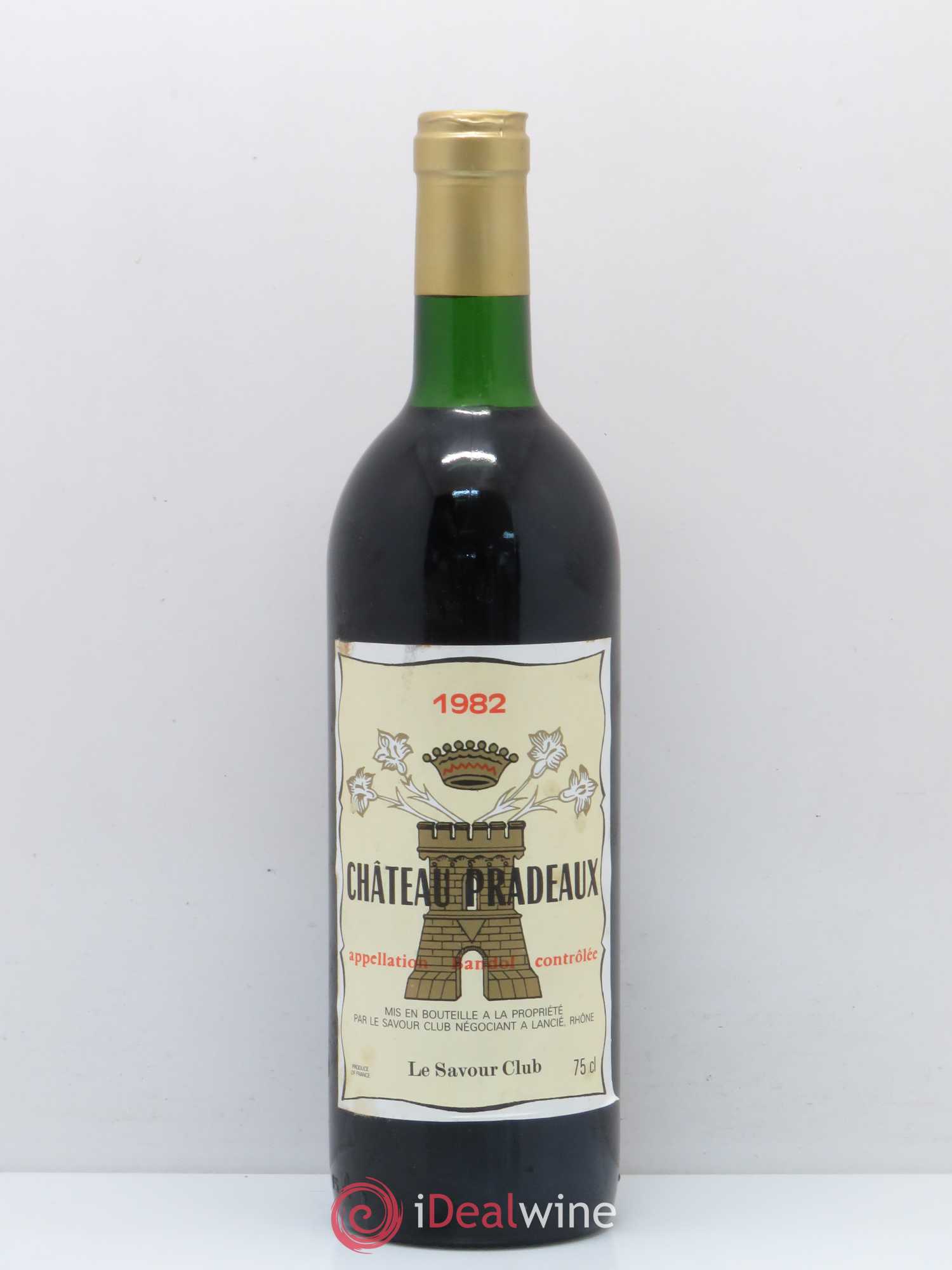 Bandol Château Pradeaux Famille Portalis 1982 - Lot de 1 bouteille - 0