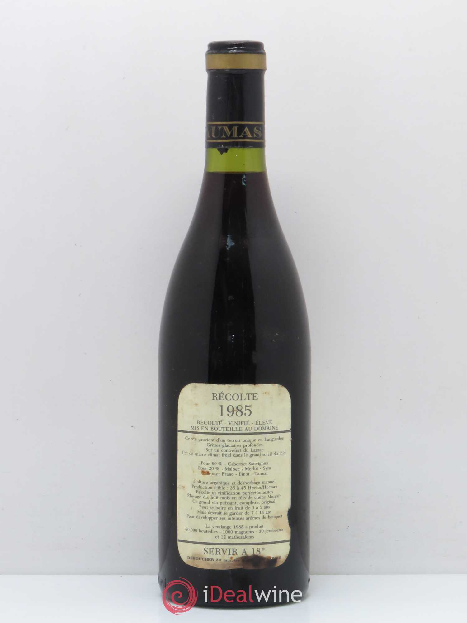 Saint-Guilhem-le-Désert - Cité d'Aniane Mas Daumas Gassac Famille Guibert de La Vaissière 1985 - Lot de 1 bouteille - 1