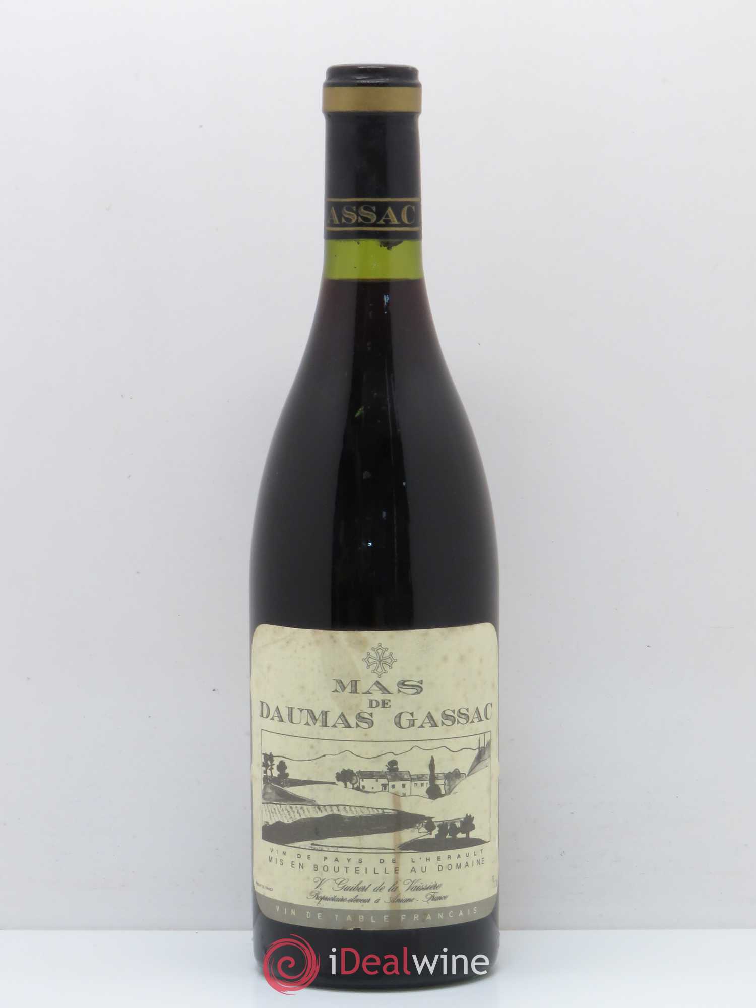 Saint-Guilhem-le-Désert - Cité d'Aniane Mas Daumas Gassac Famille Guibert de La Vaissière 1985 - Lot de 1 bouteille - 0