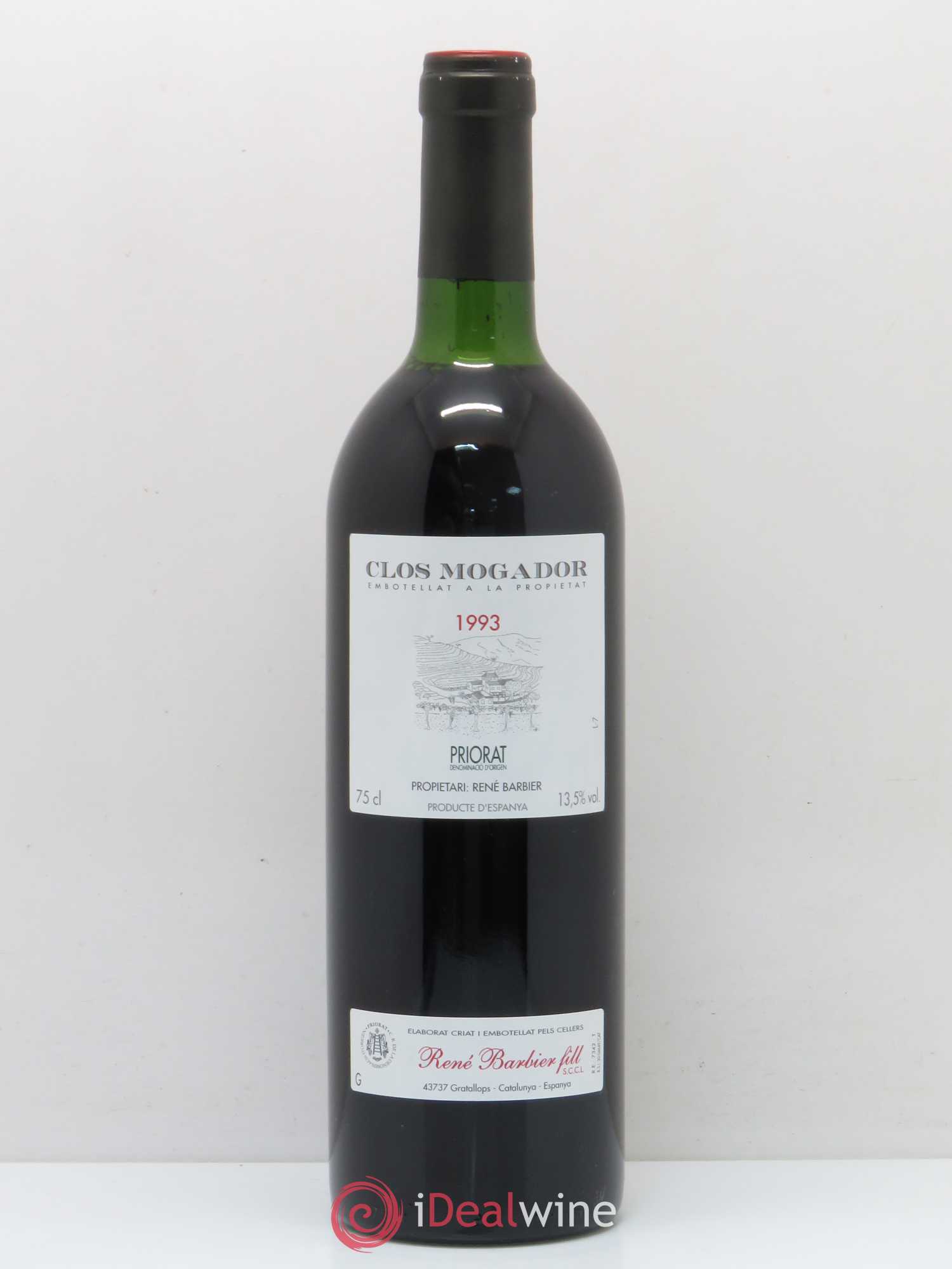 Priorat Clos Mogador DOCA René Barbier 1993 - Lot de 1 bouteille - 0