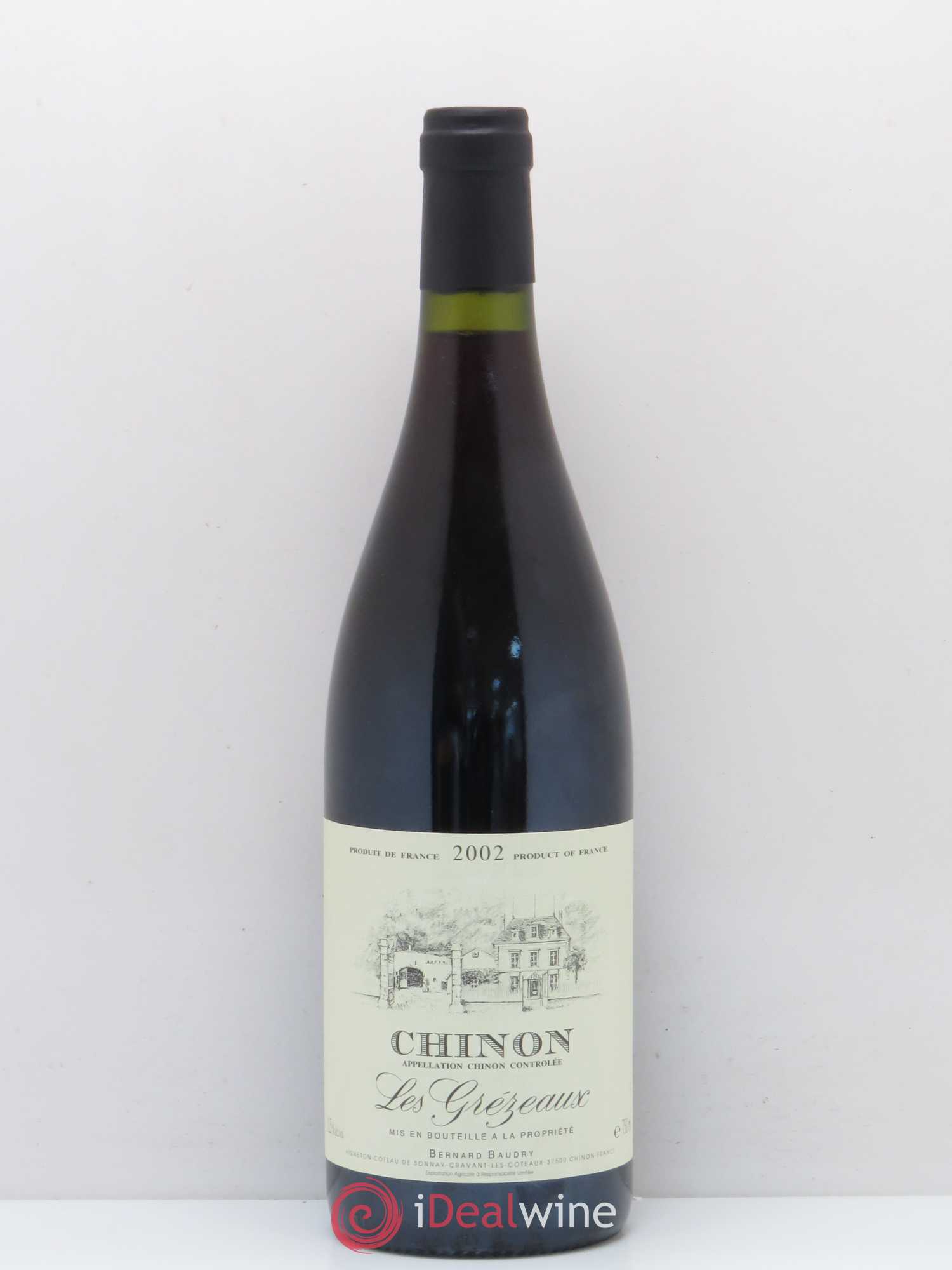 Chinon Les Grézeaux Bernard Baudry 2002 - Lot de 1 bouteille - 0