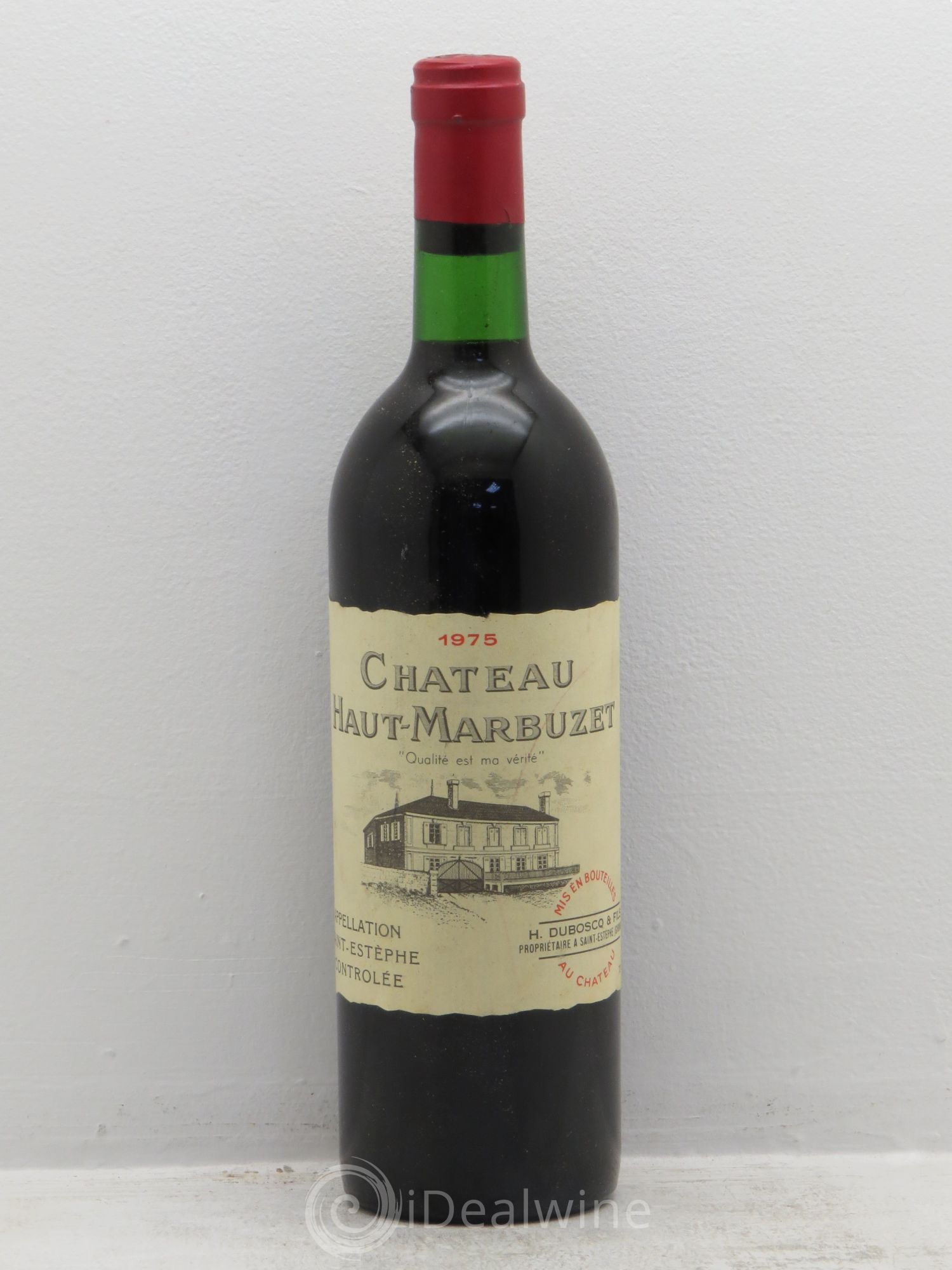 Château Haut Marbuzet 1975 - Lot de 1 bouteille - 0