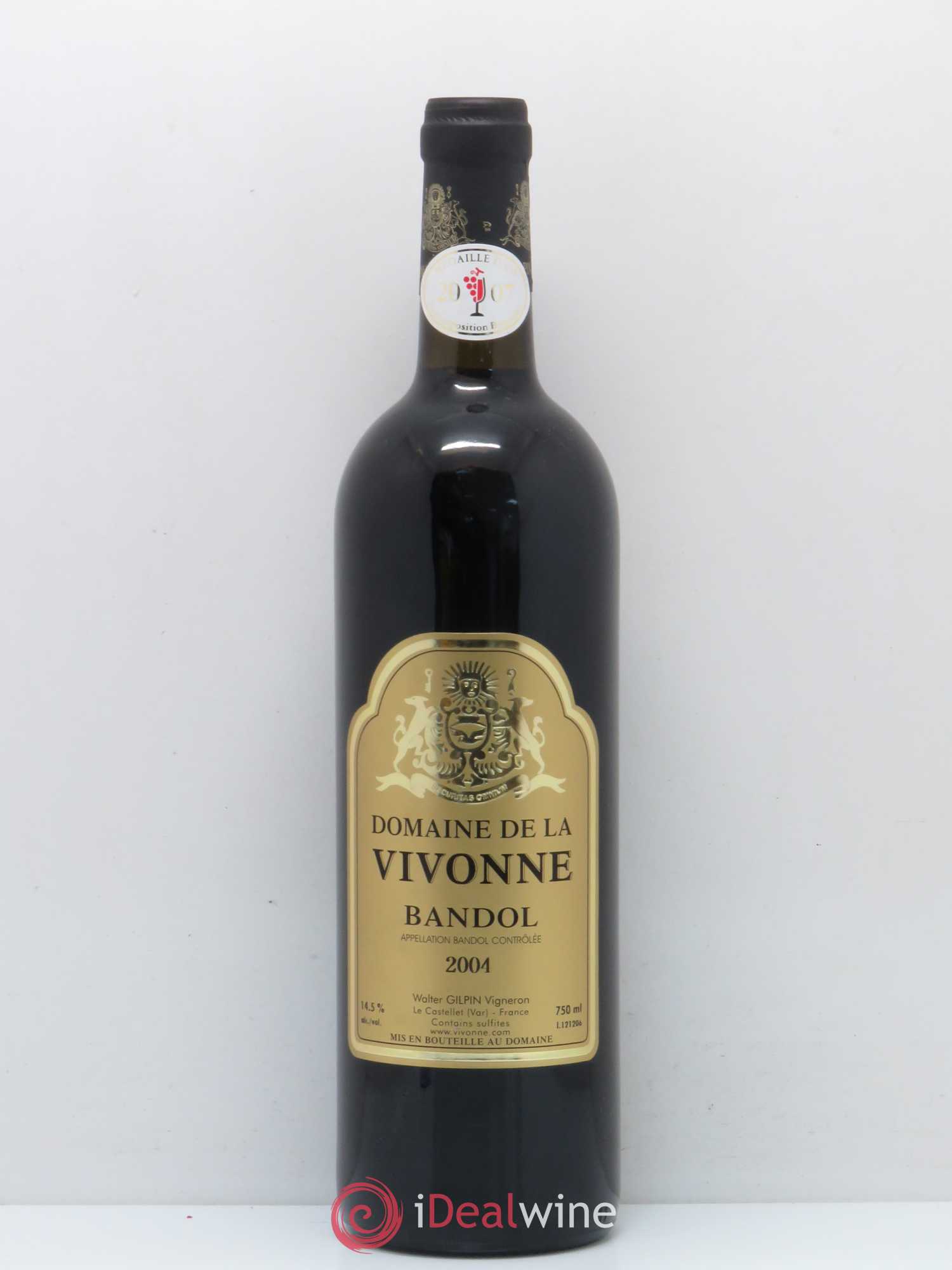 Bandol Domaine de La Vivonne 2004 - Posten von 1 Flasche - 0