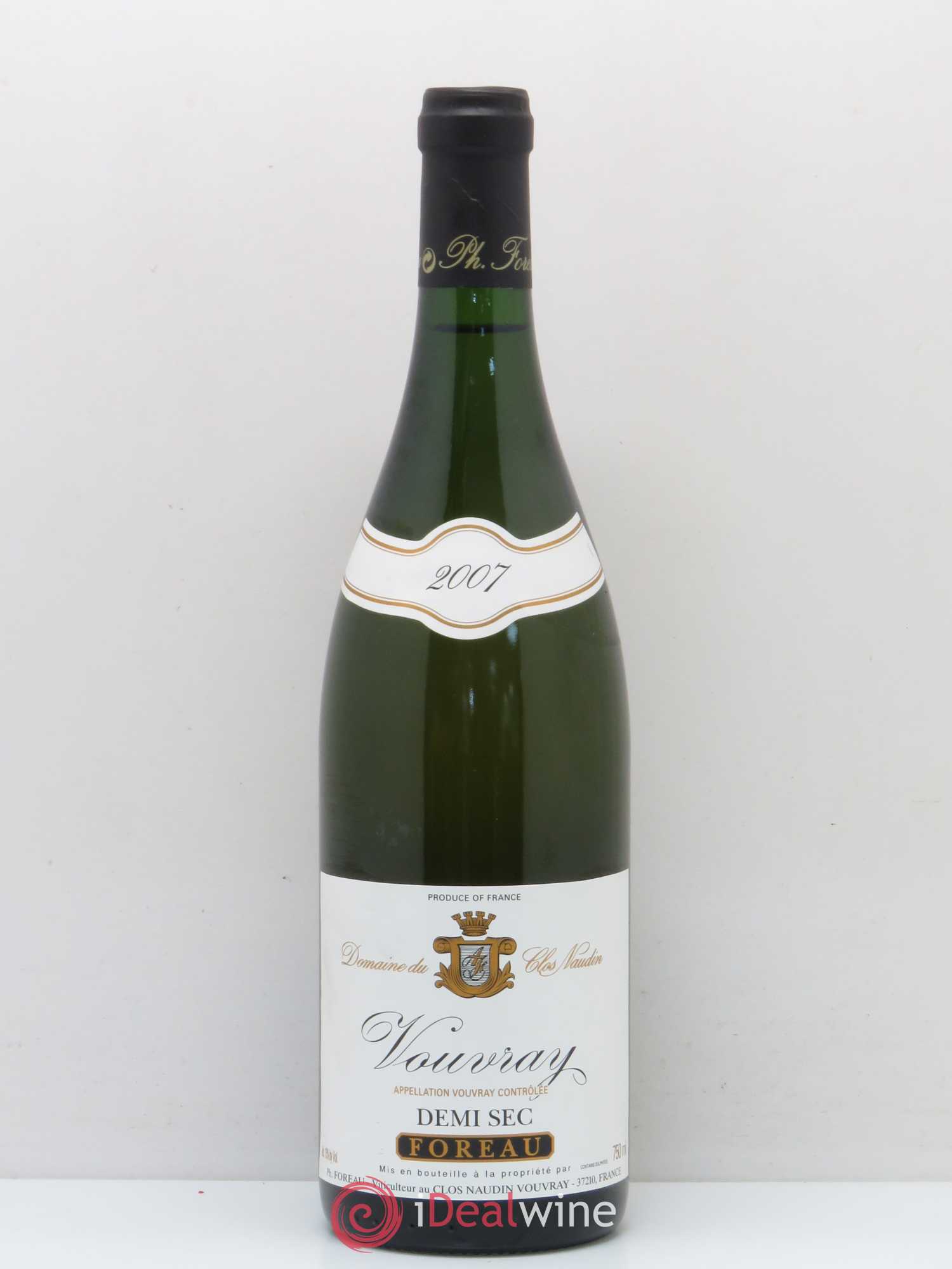 Vouvray Demi-Sec Clos Naudin - Philippe Foreau 2007 - Lot de 1 bouteille - 0
