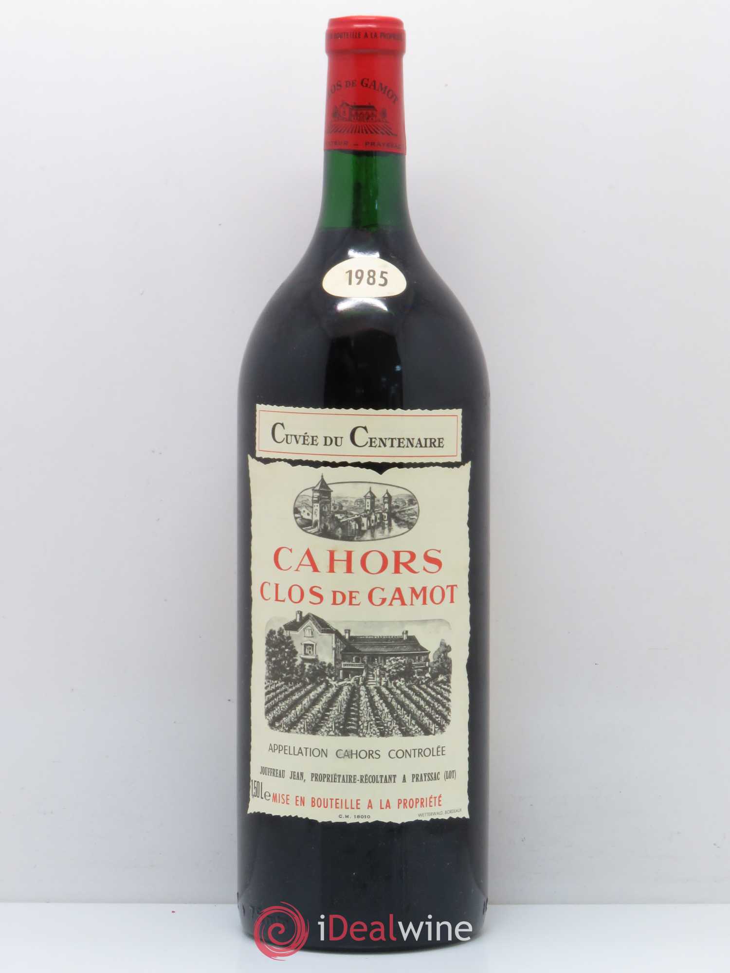 Cahors Clos de Gamot famille Jouffreau cuvée du centenaire 1985 - Lot de 1 magnum - 0