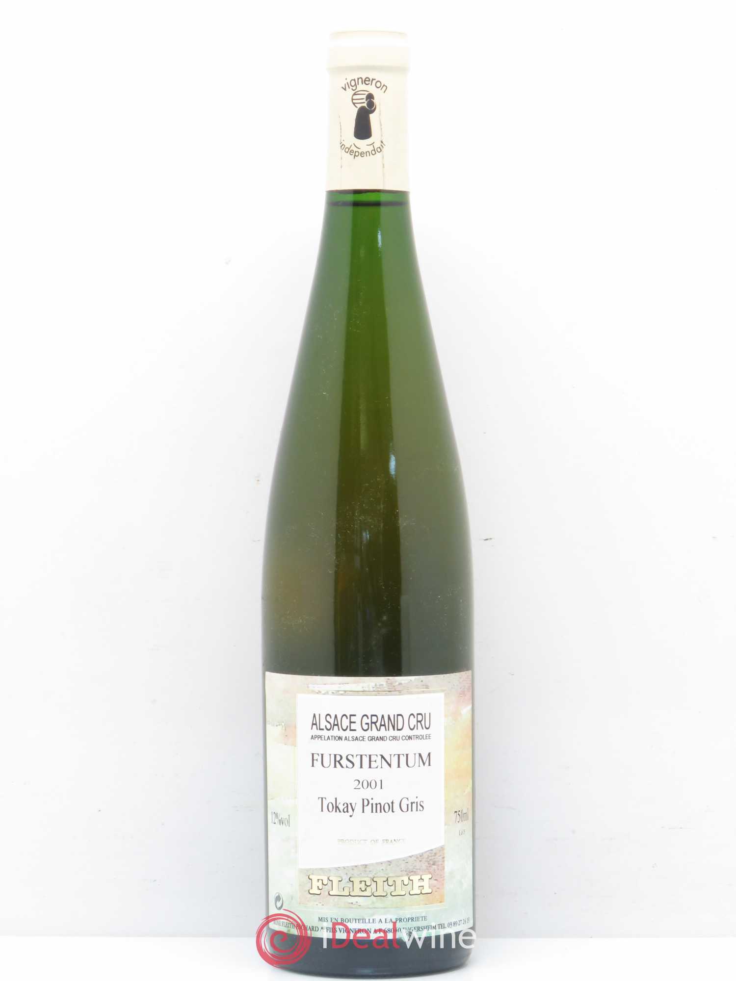 Pinot Gris Granc Cru Furstentum Fleith 2001 - Posten von 1 Flasche - 0