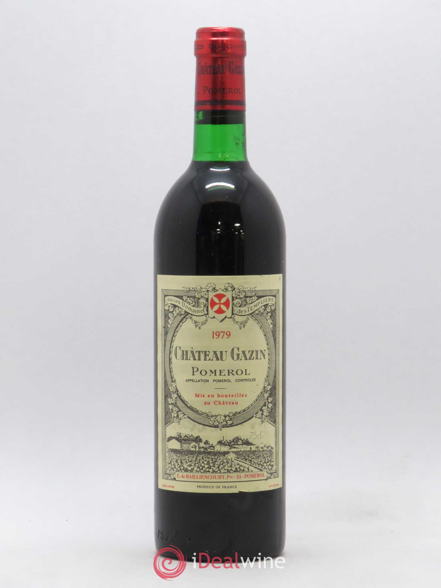 Château Gazin 1979 - Lot de 1 bouteille - 0
