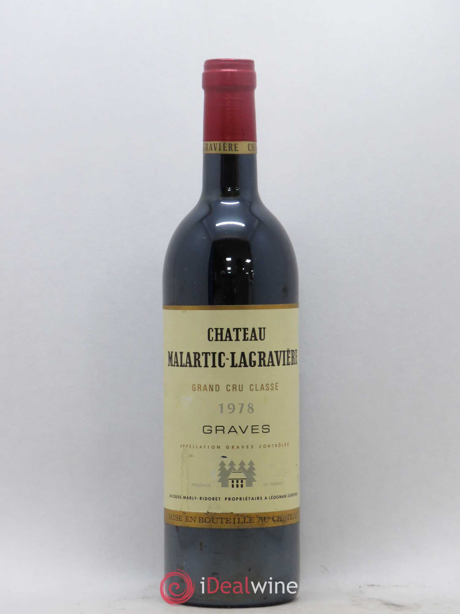 Château Malartic-Lagravière Cru Classé de Graves 1978 - Lot de 1 bouteille - 0