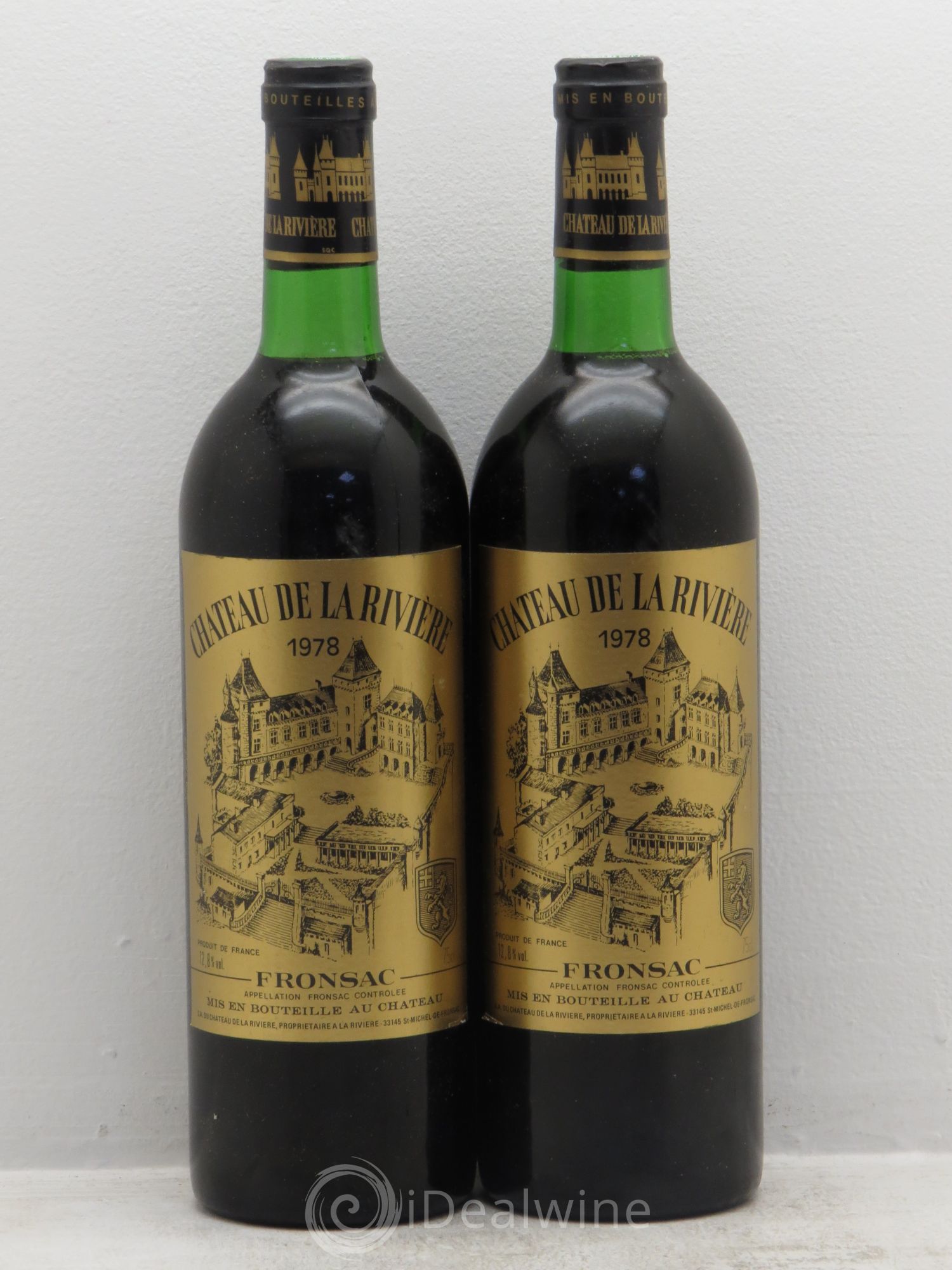 Château de La Rivière 1978 - Posten von 2 Flaschen - 0