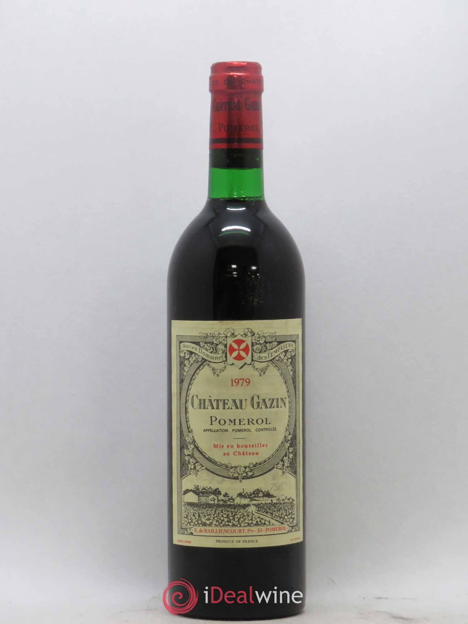 Château Gazin 1979 - Lot de 1 bouteille - 0