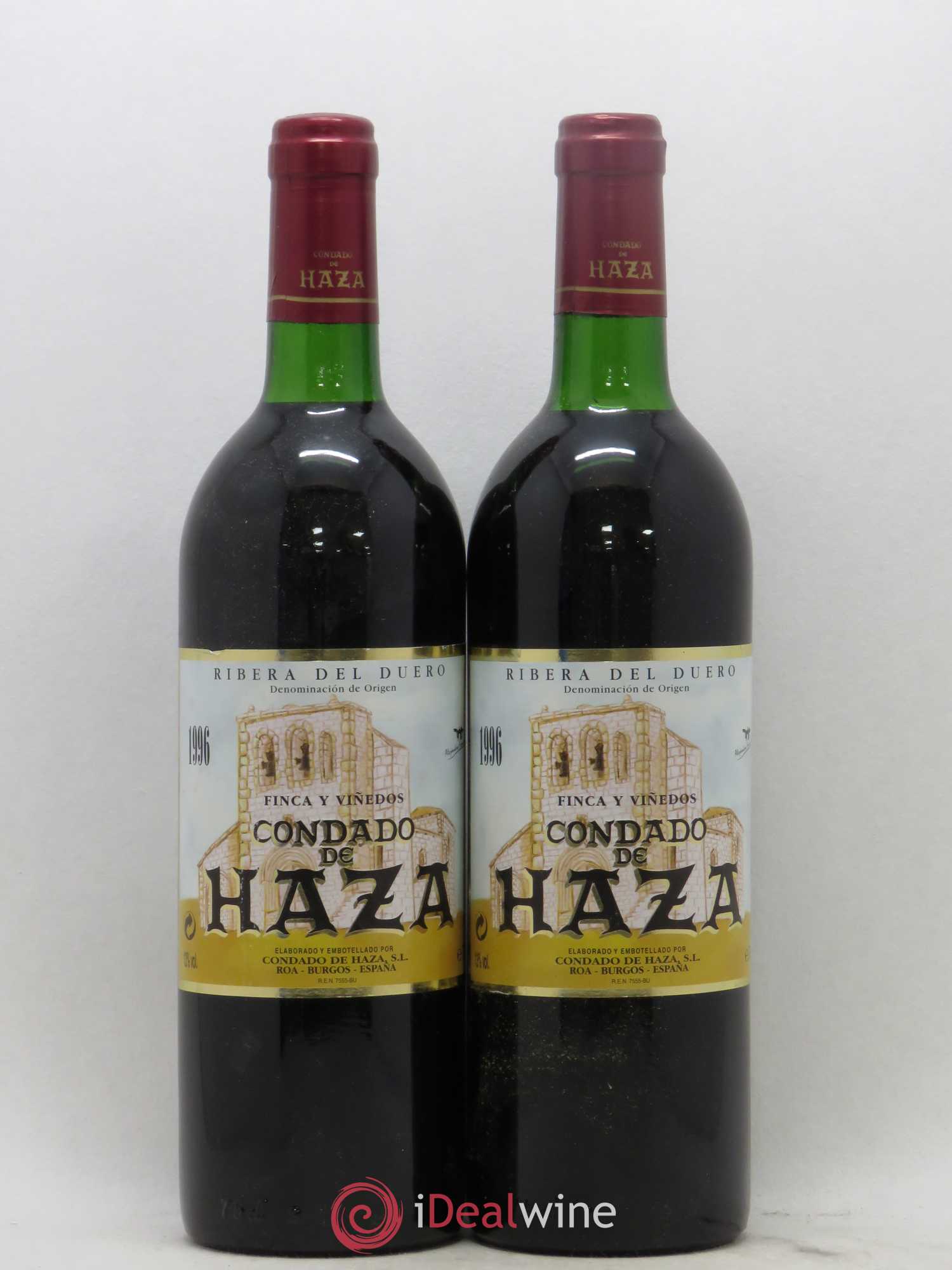 Ribera Del Duero DO Condado de Haza 1996 - Lot de 2 bouteilles - 0