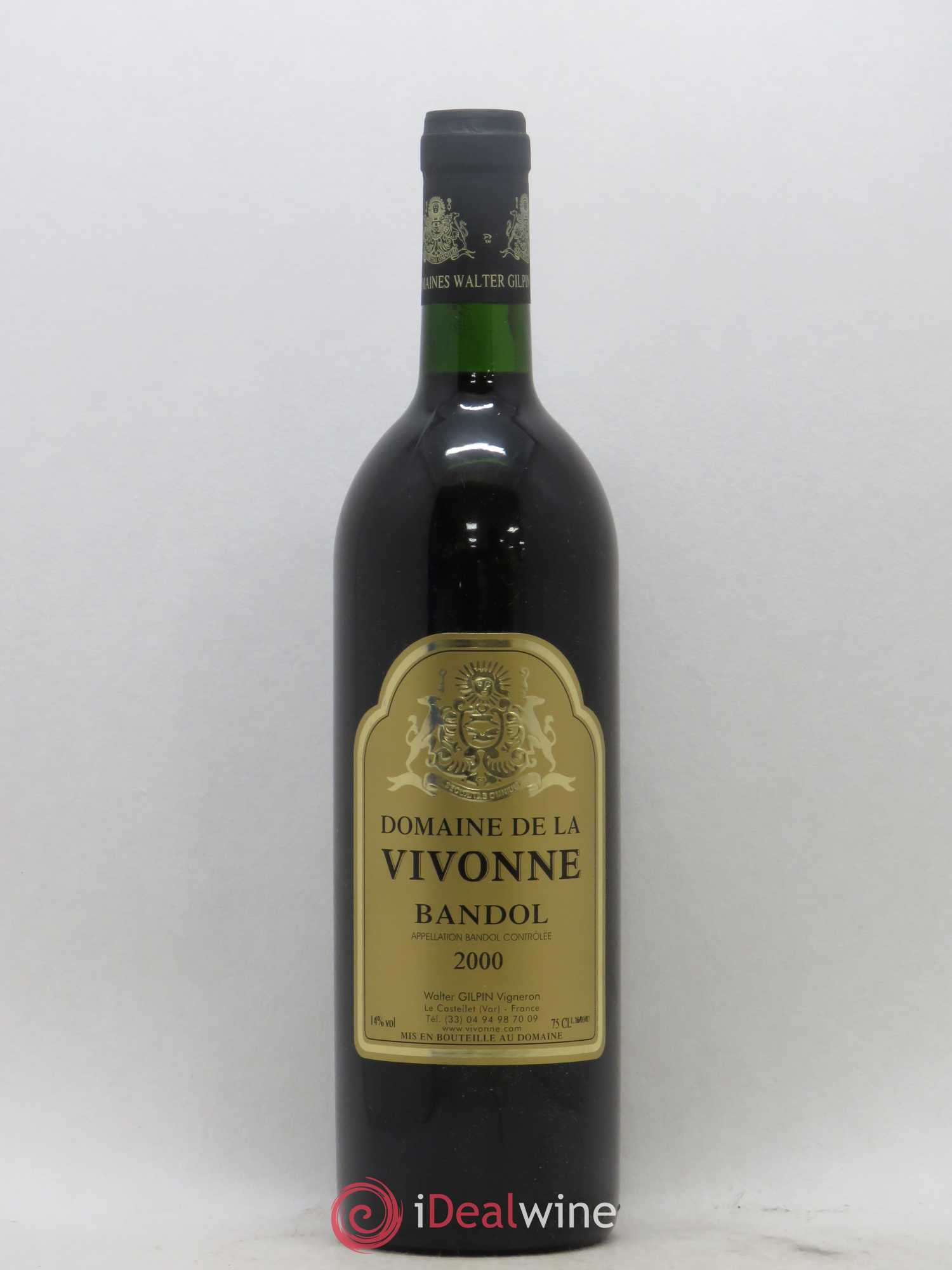 Bandol Domaine de la Vivonne Walter Gilpin 2000 - Lot of 1 bottle - 0