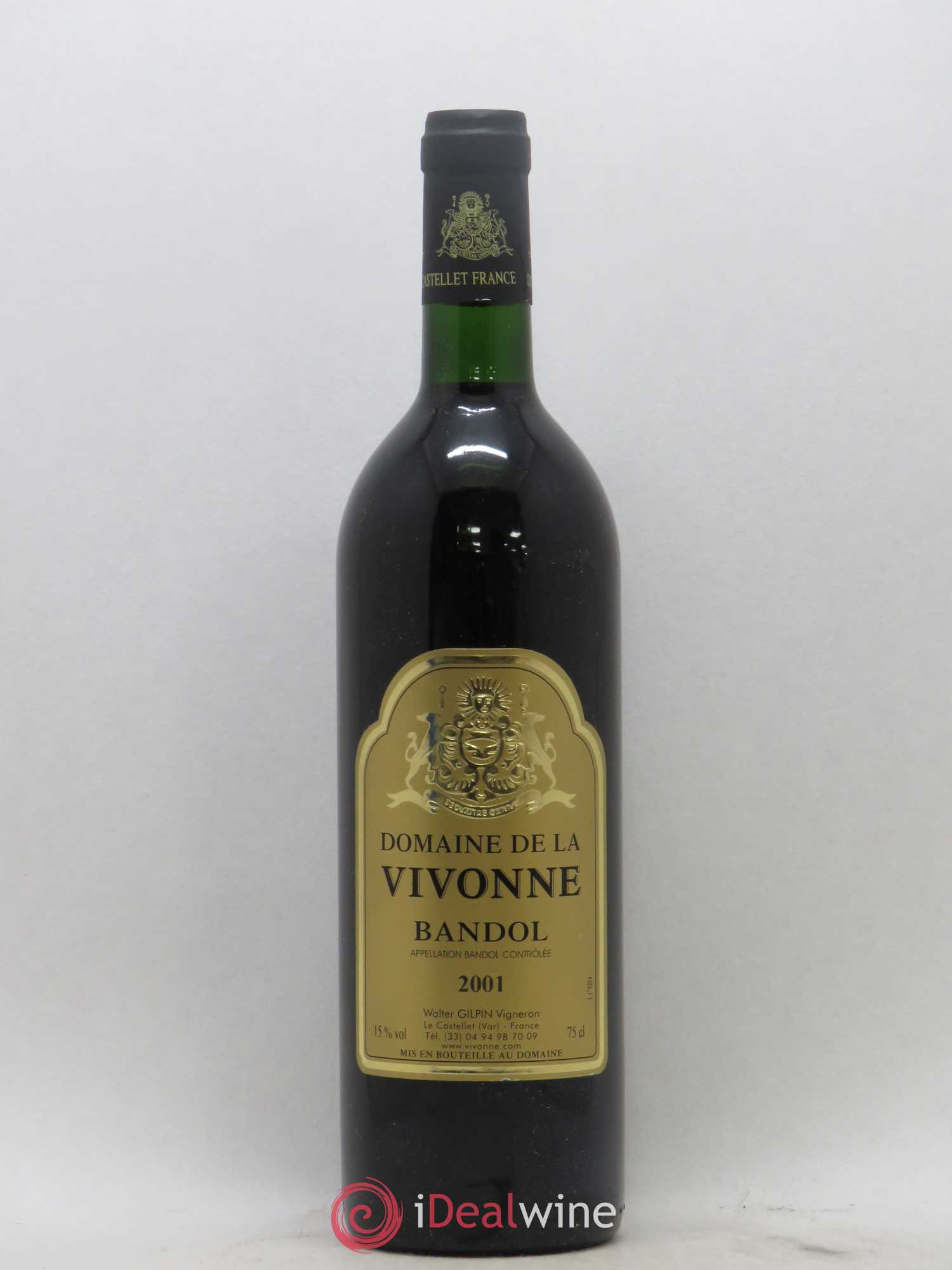 Bandol Domaine de la Vivonne Walter Gilpin 2001 - Posten von 1 Flasche - 0