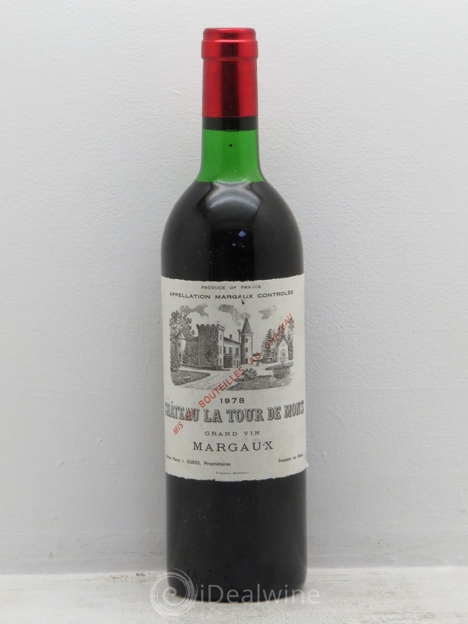 Château la Tour de Mons Cru Bourgeois 1978 - Lot de 1 bouteille - 0