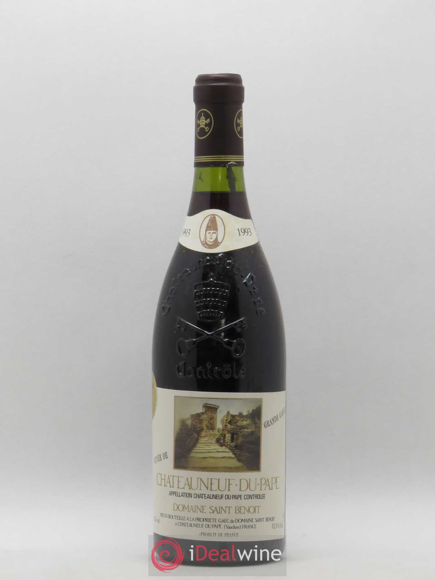 Châteauneuf-du-Pape Cuvée de Grande Garde Domaine Saint Benoit 1993 - Posten von 1 Flasche - 0
