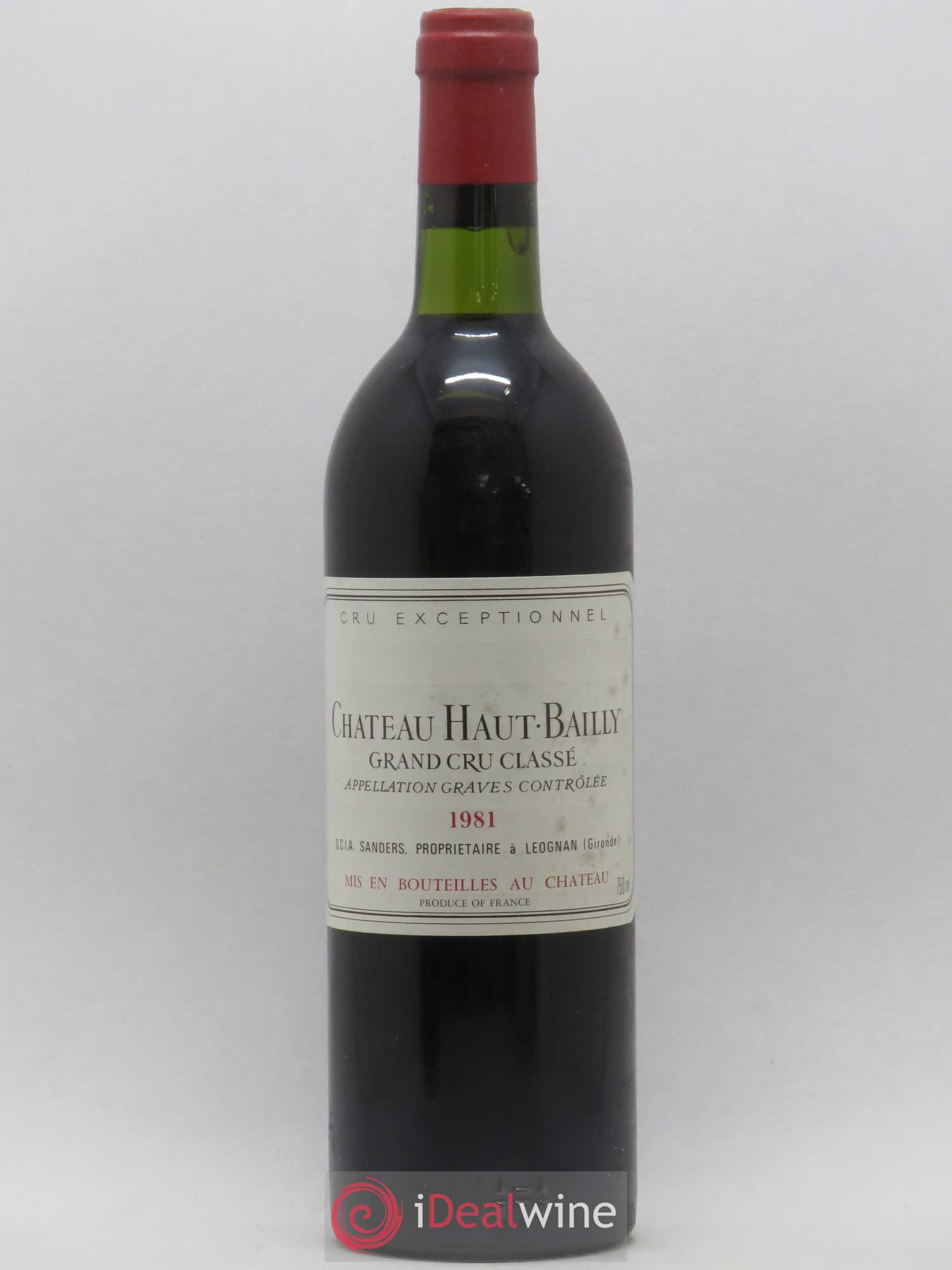 Château Haut-Bailly Cru Classé de Graves 1981 - Lot de 1 bouteille - 0