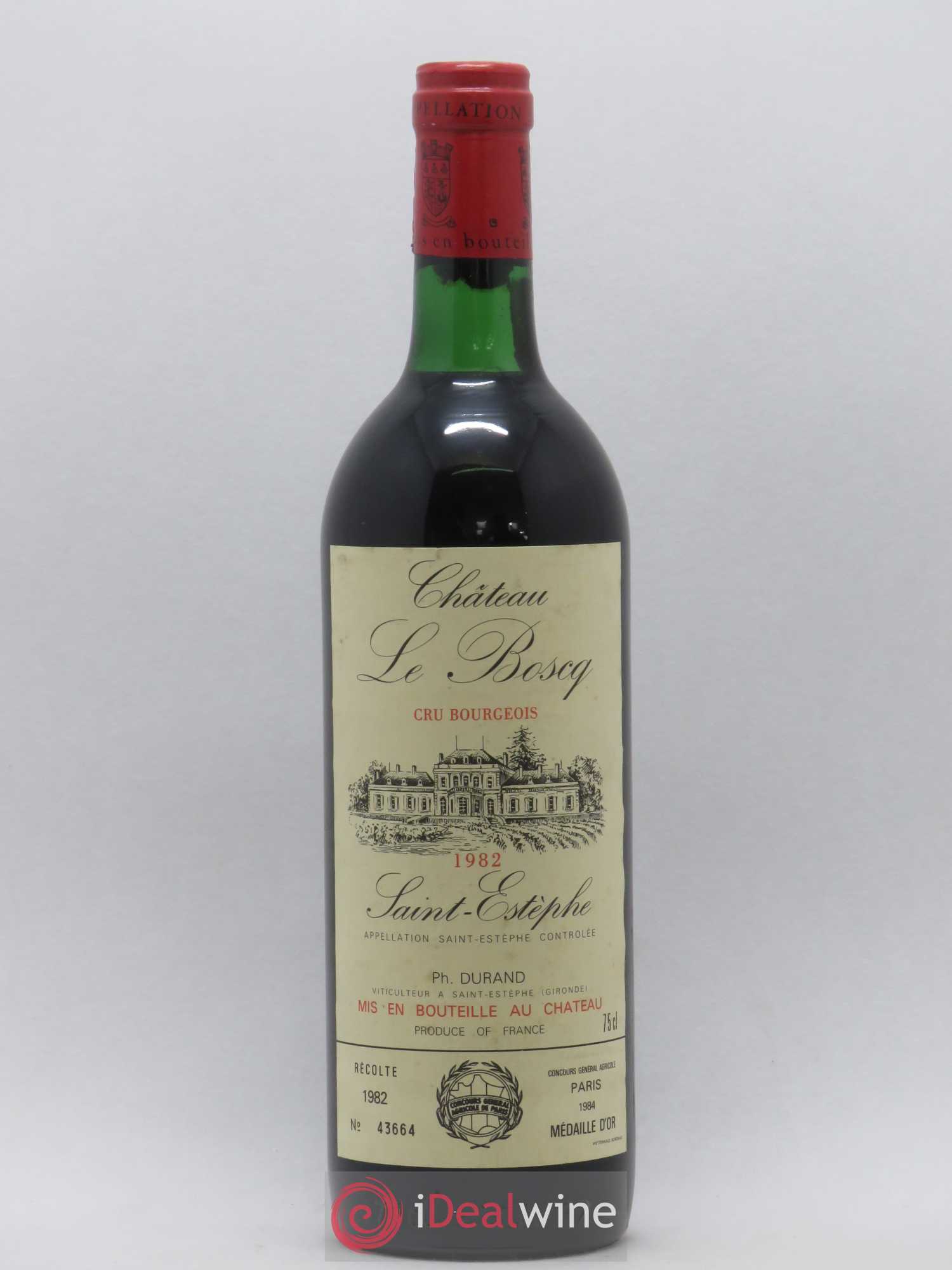 Château le Boscq Cru Bourgeois 1982 - Lot de 1 bouteille - 0