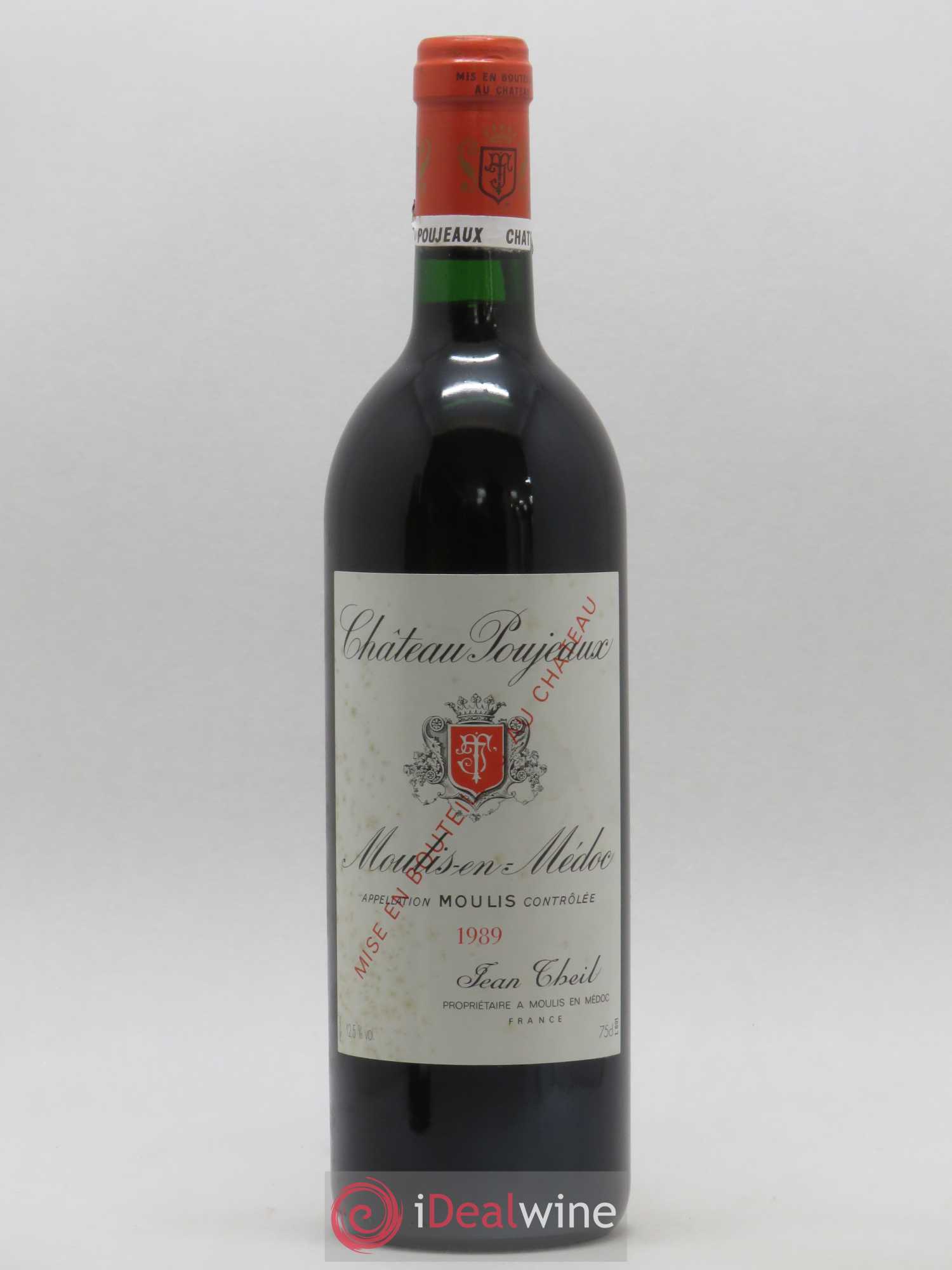 Château Poujeaux 1989 - Lot de 1 bouteille - 0