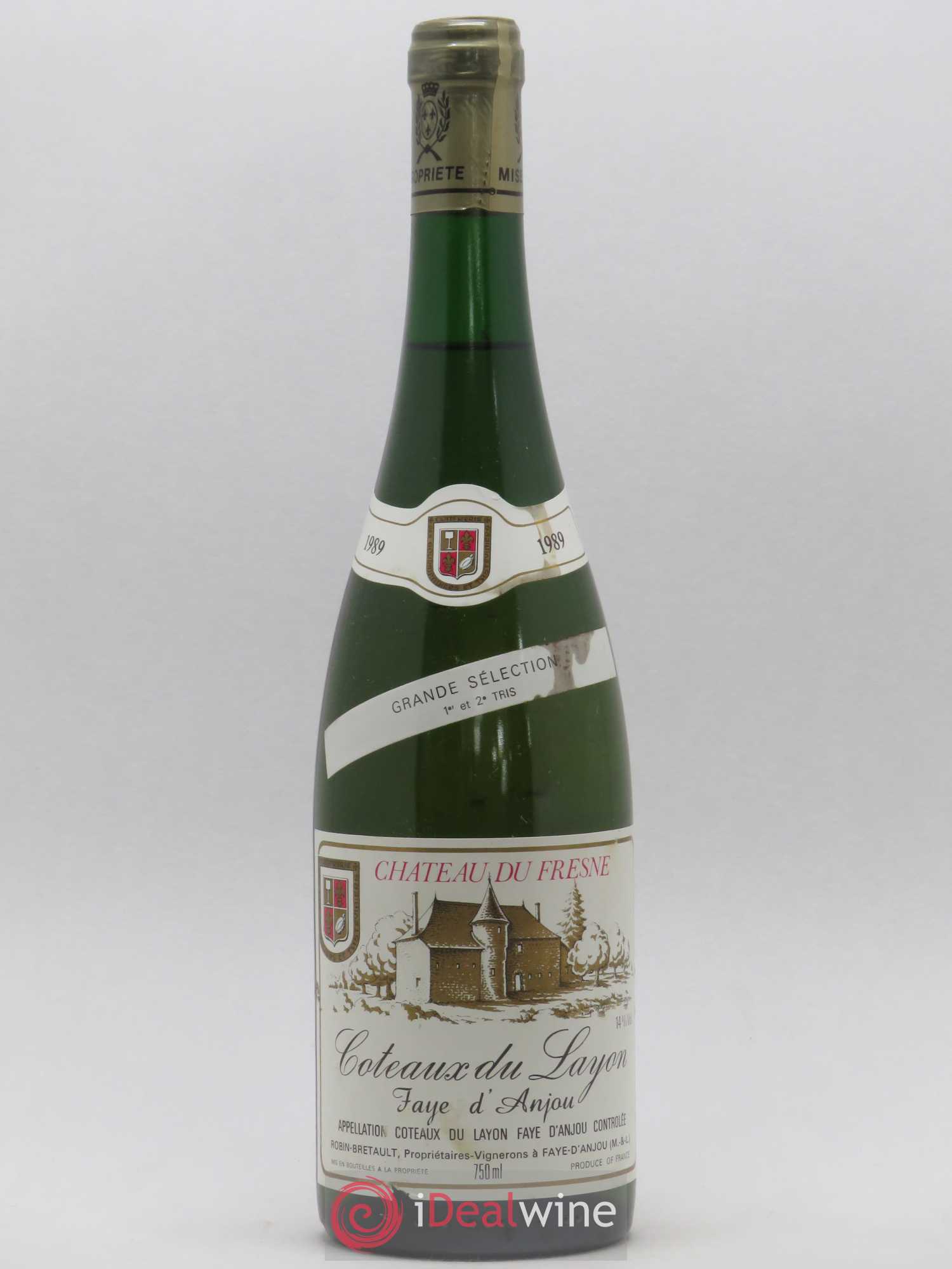 Coteaux du Layon Grande Selection 1er et 2ème Tries Faye d'Anjou Château du Fresne 1989 - Lotto di 1 bottiglia - 0