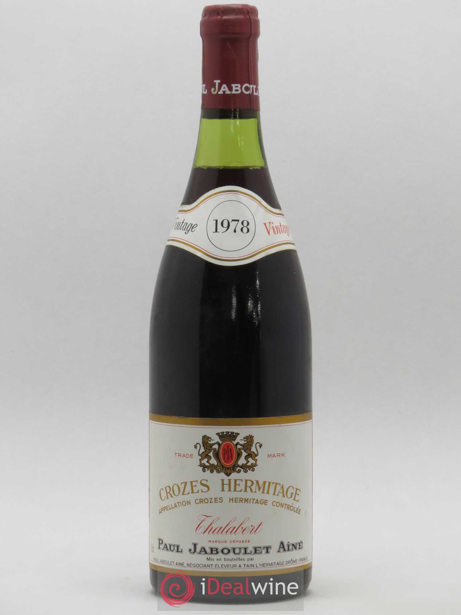 Crozes-Hermitage Domaine de Thalabert Paul Jaboulet Ainé 1978 - Lot de 1 bouteille - 0