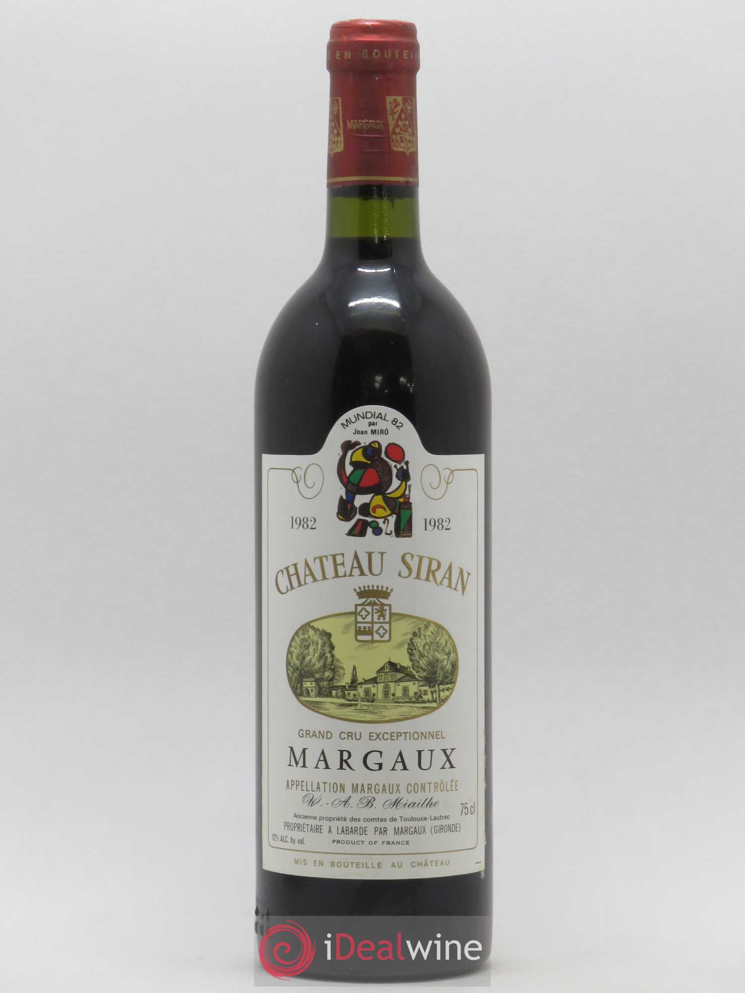 Château Siran 1982 - Lot de 1 bouteille - 0