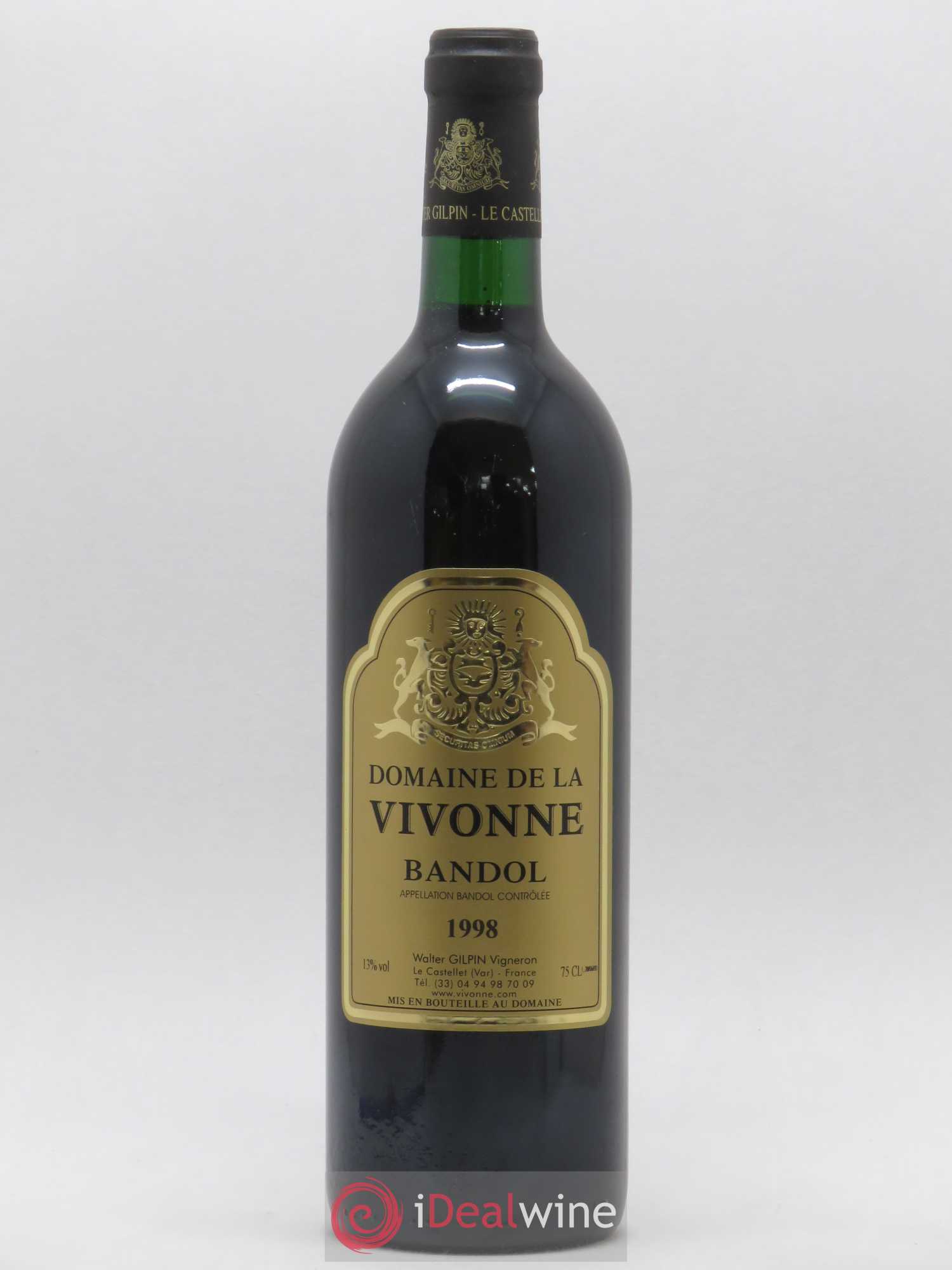 Bandol Vivonne 1998 - Lot de 1 bouteille - 0