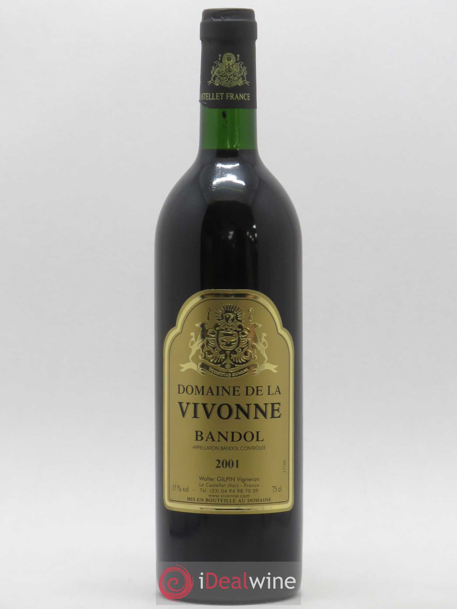 Bandol Vivonne 2001 - Lot de 1 bouteille - 0