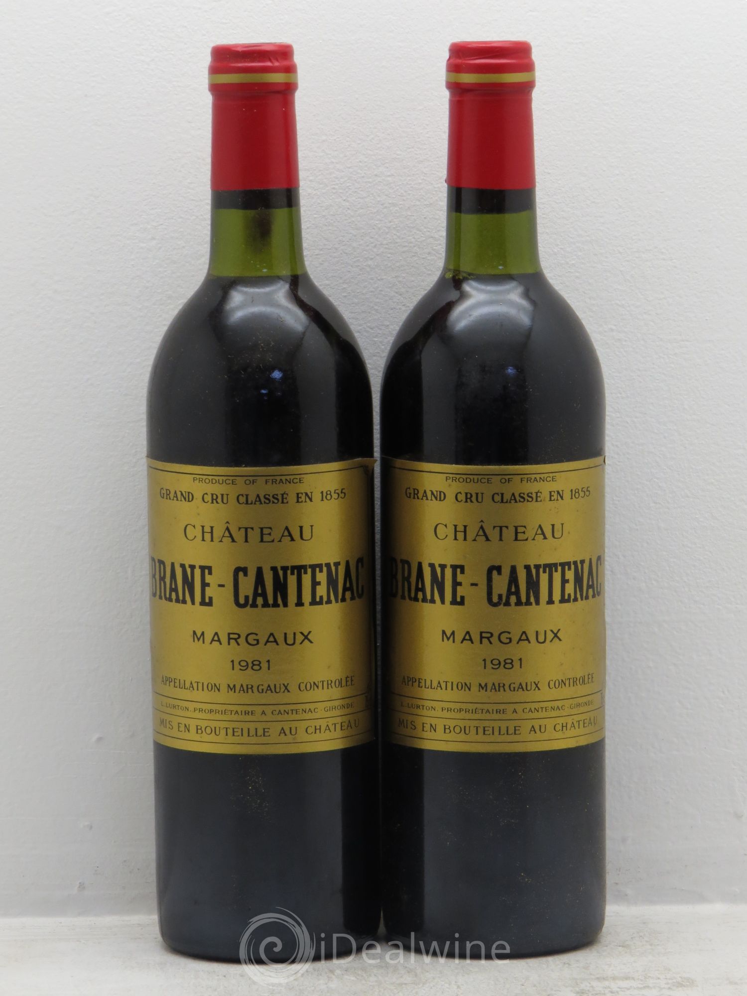Château Brane Cantenac 2ème Grand Cru Classé 1981 - Lot de 2 bouteilles - 0